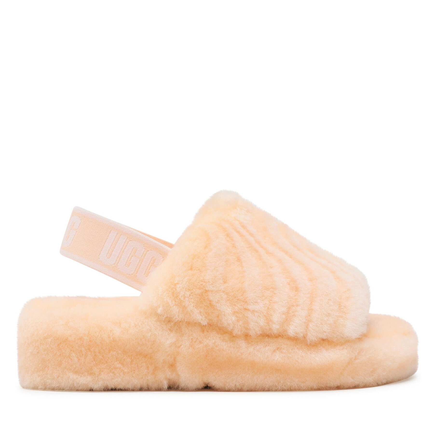 Ugg Bačkory W Fluff Yeah Wavy 1125009 Růžová - Pepit.cz