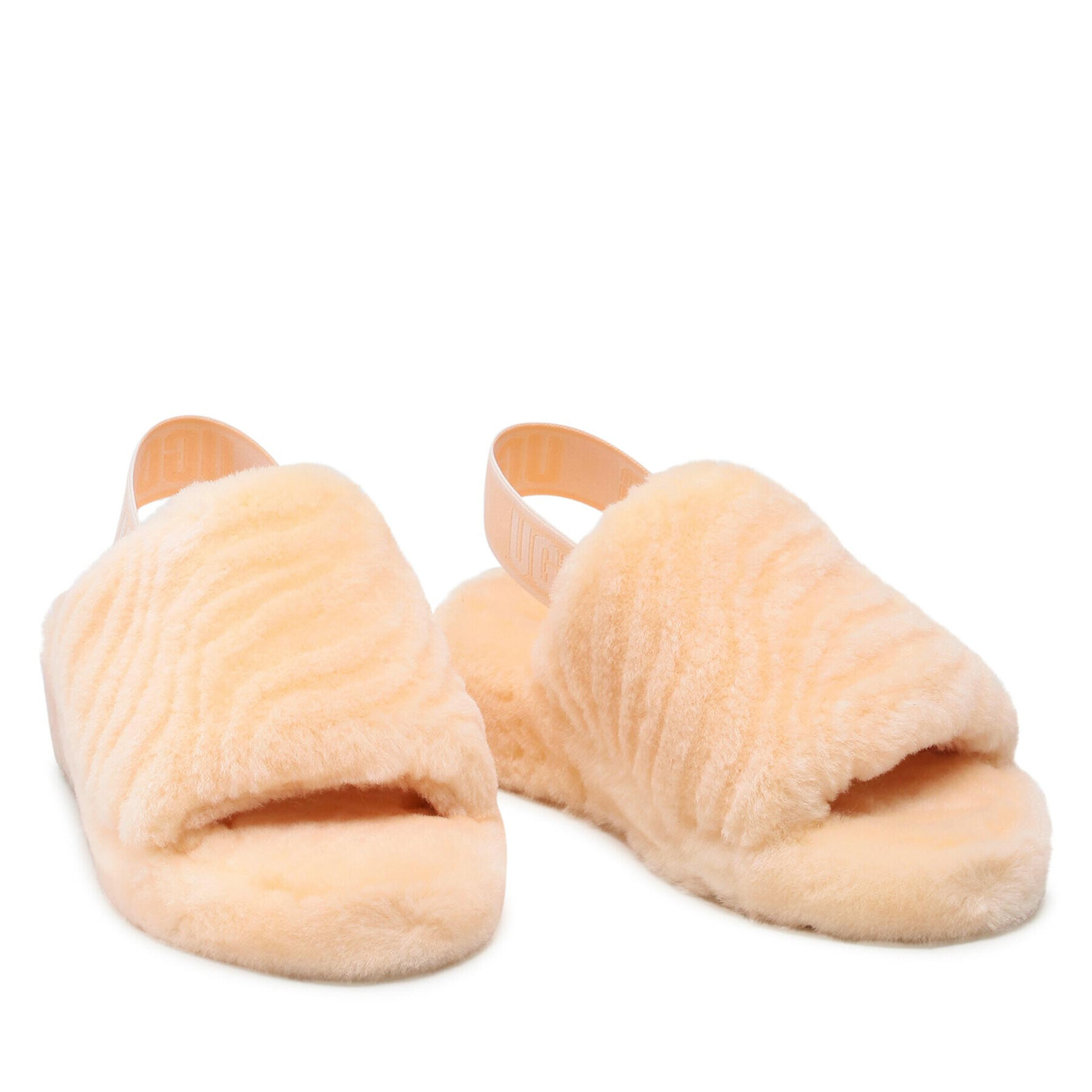 Ugg Bačkory W Fluff Yeah Wavy 1125009 Růžová - Pepit.cz