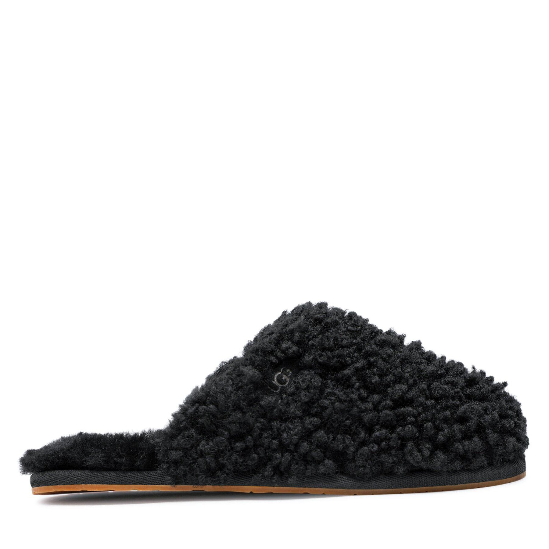 Ugg Bačkory W Maxi Curly Slide 1133151 Černá - Pepit.cz