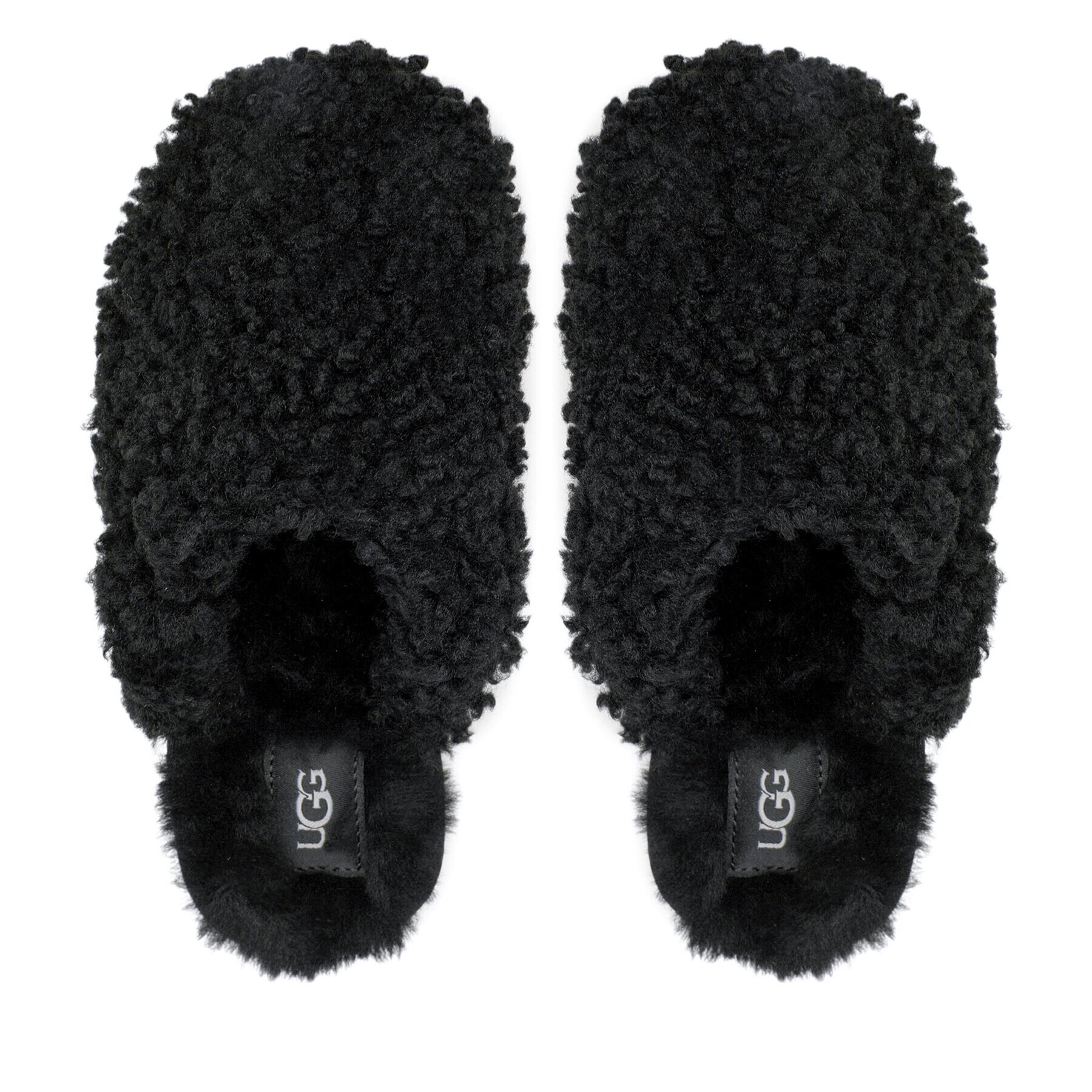 Ugg Bačkory W Maxi Curly Slide 1133151 Černá - Pepit.cz