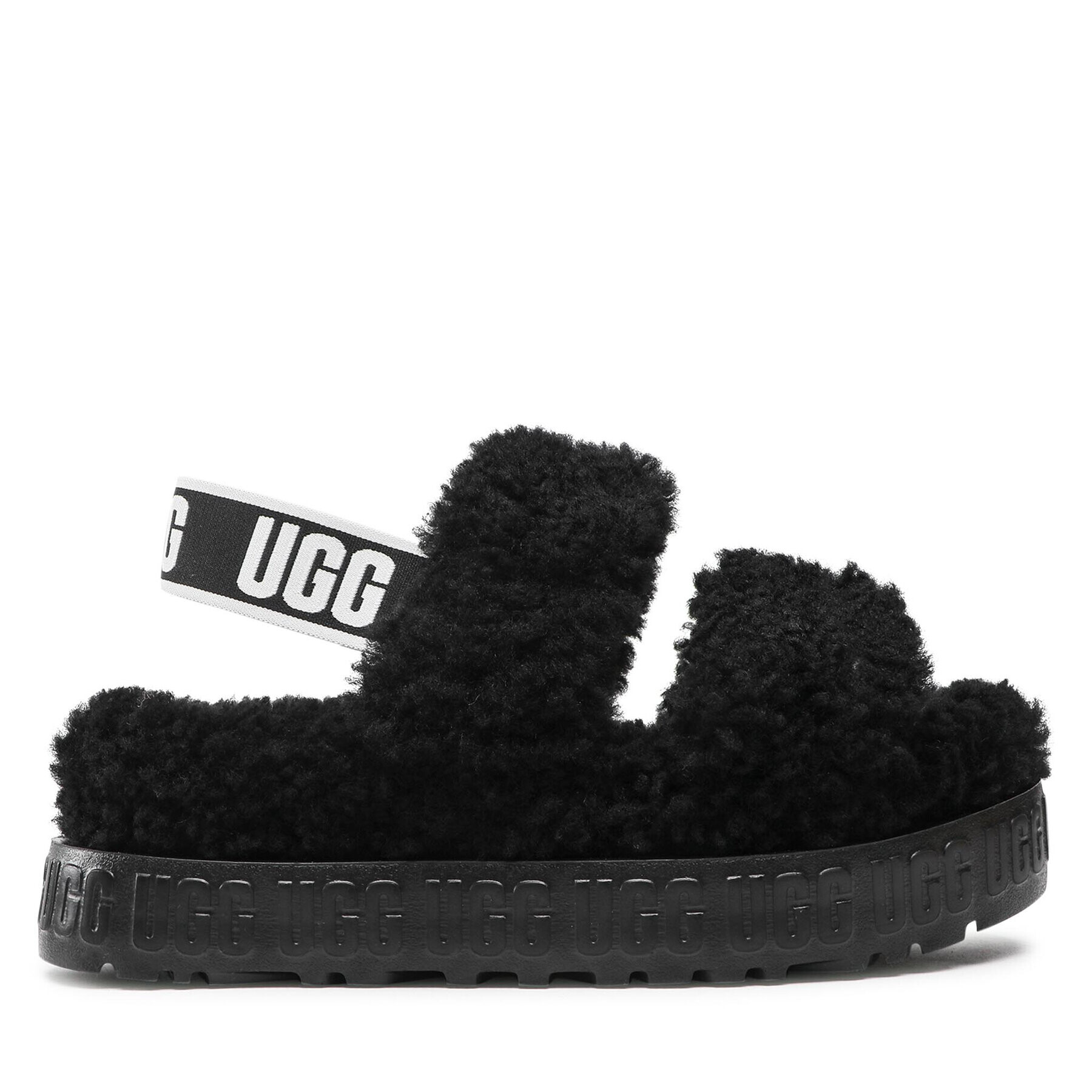 Ugg Bačkory W Oh Fluffita 1120876 Černá - Pepit.cz