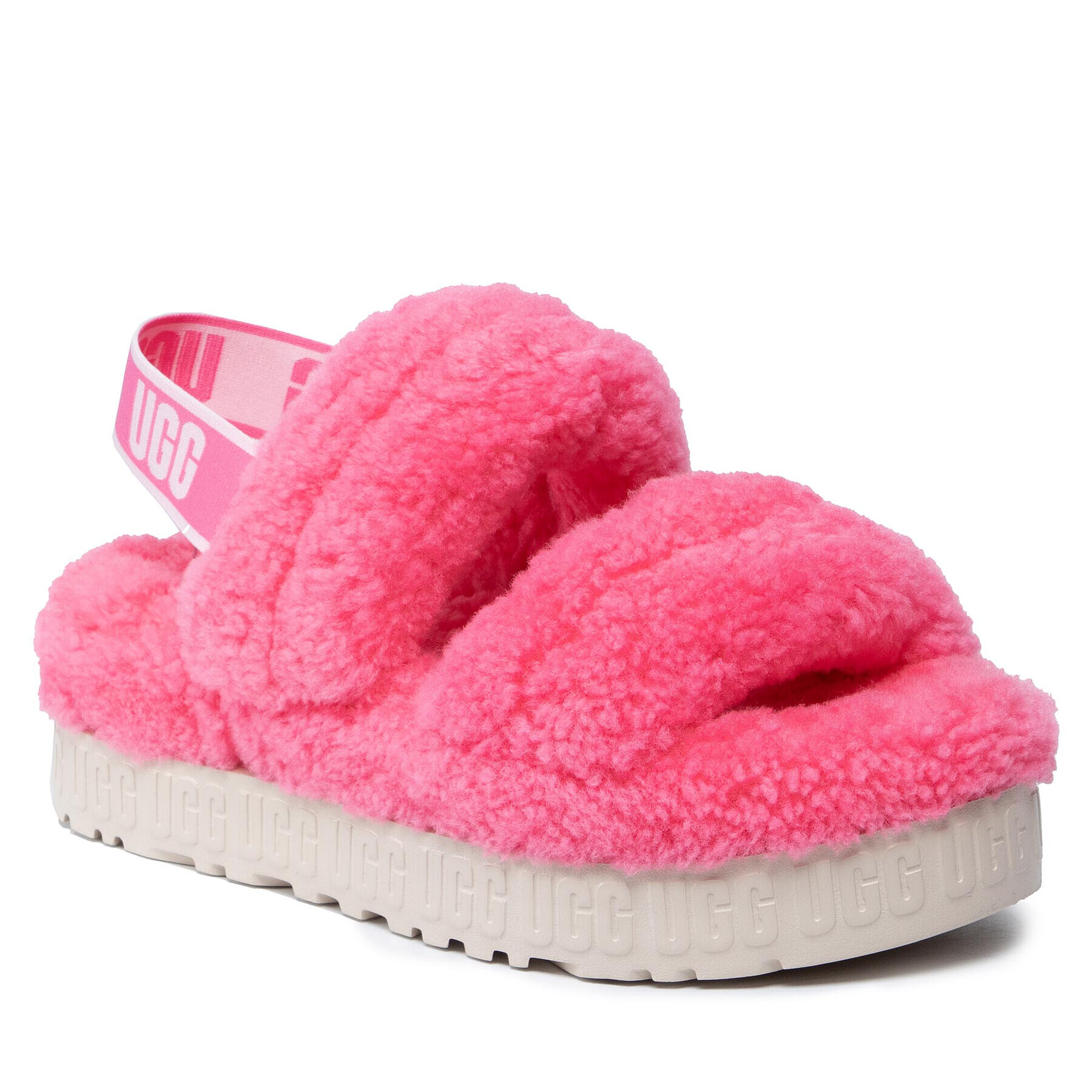 Ugg Bačkory W Oh Fluffita 1120876 Růžová - Pepit.cz