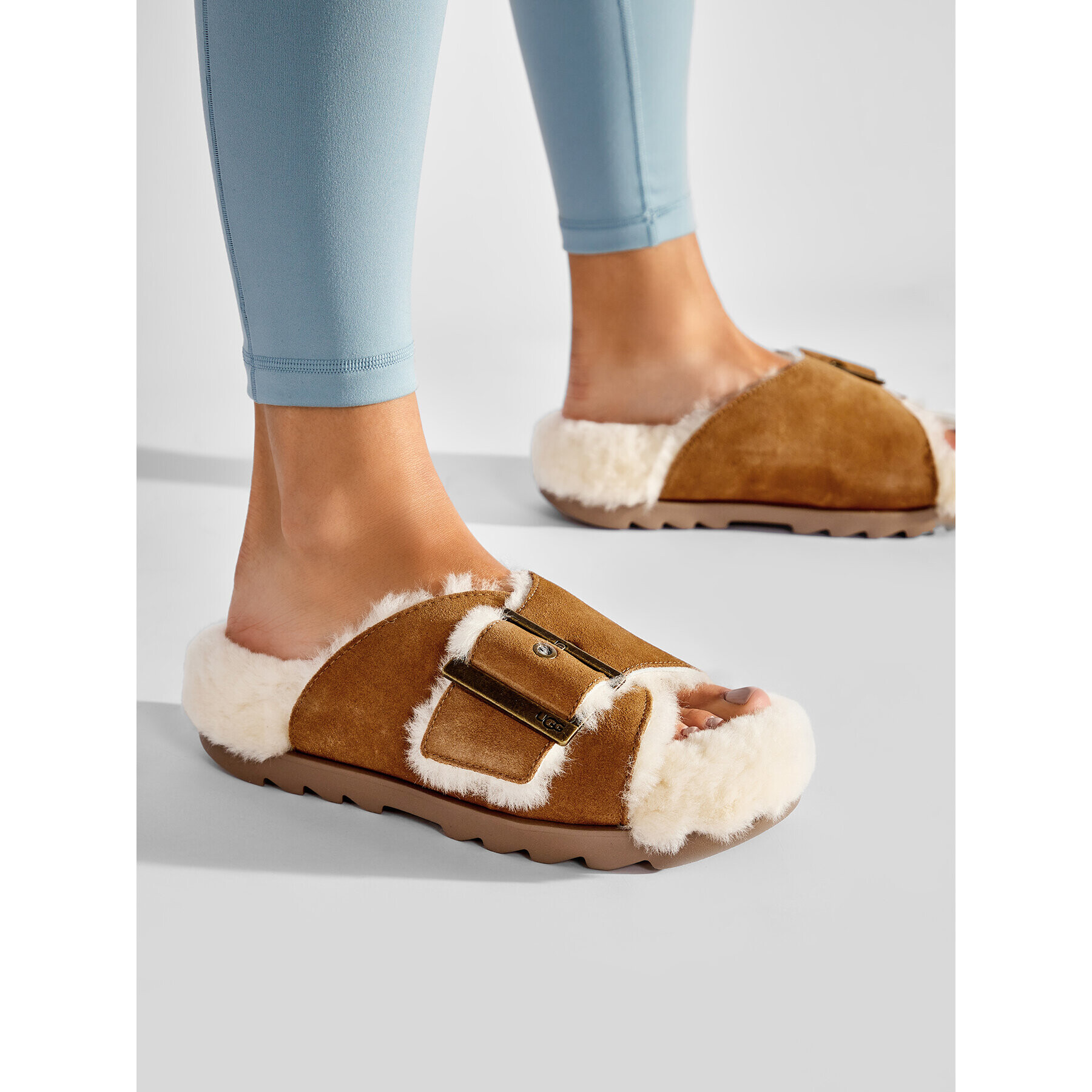 Ugg Bačkory W Outslide Buckle 1125048 Hnědá - Pepit.cz