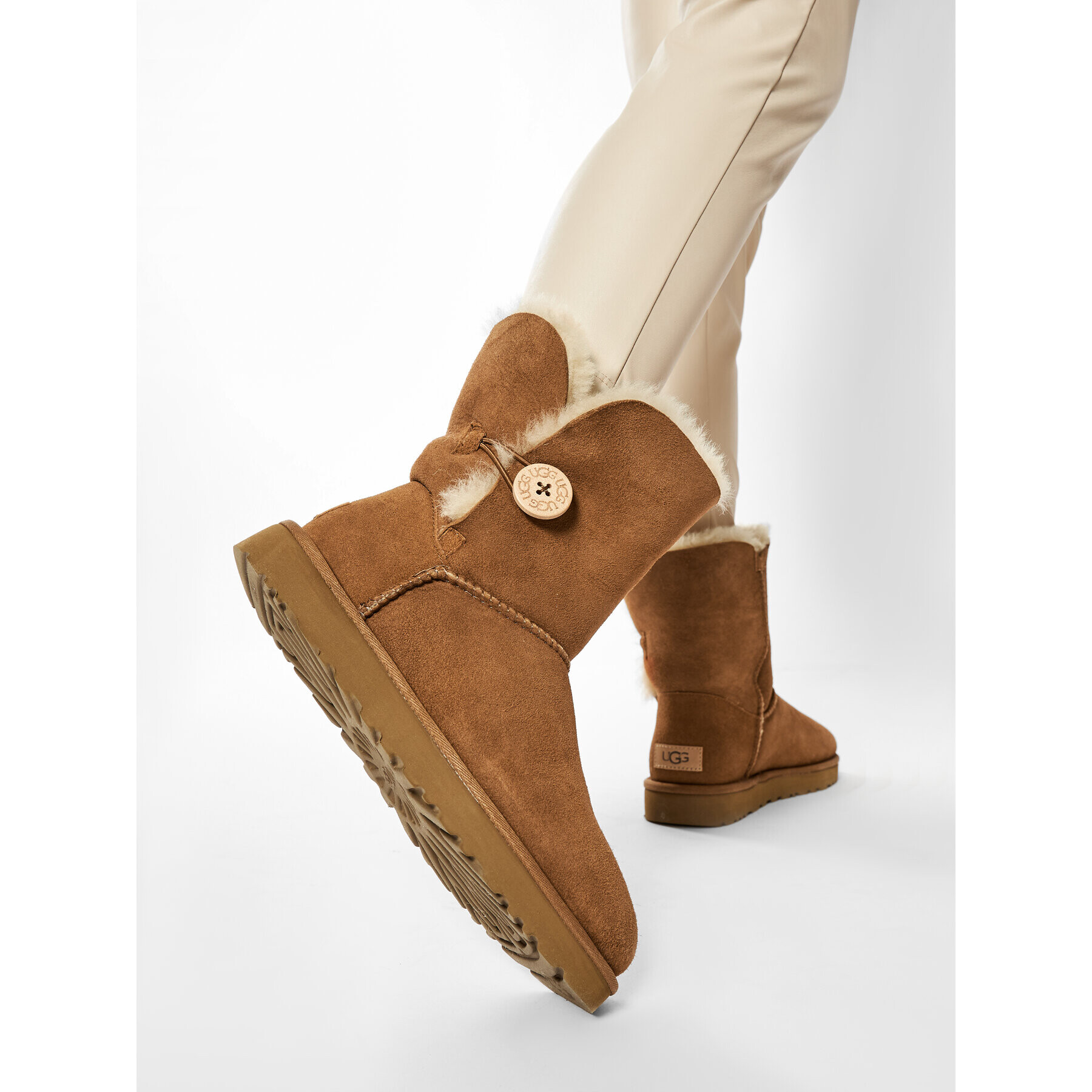 Ugg Boty W Bailey Button II 1016226 Hnědá - Pepit.cz