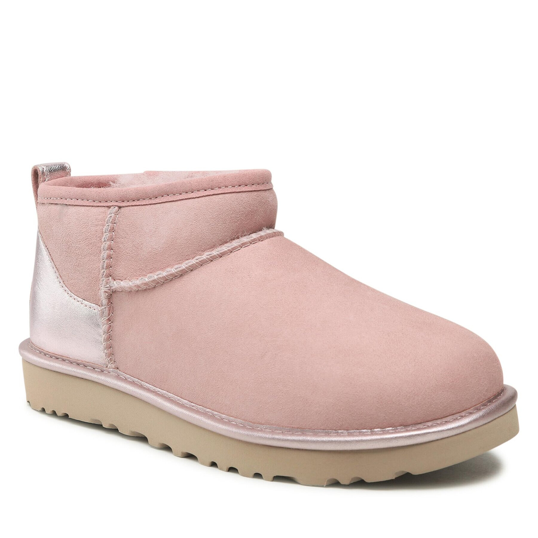 Ugg Boty W Cassic Ultra Mini Shine 1123634 Růžová - Pepit.cz