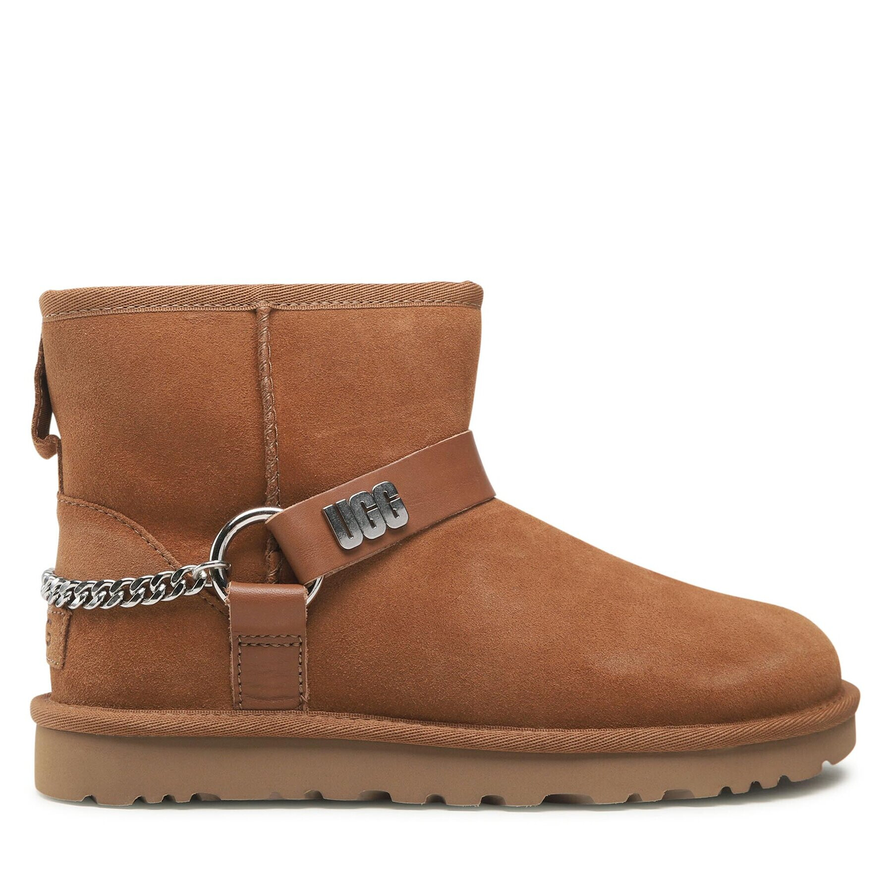 Ugg Boty W Classic Mini Chains II 1135090 Hnědá - Pepit.cz