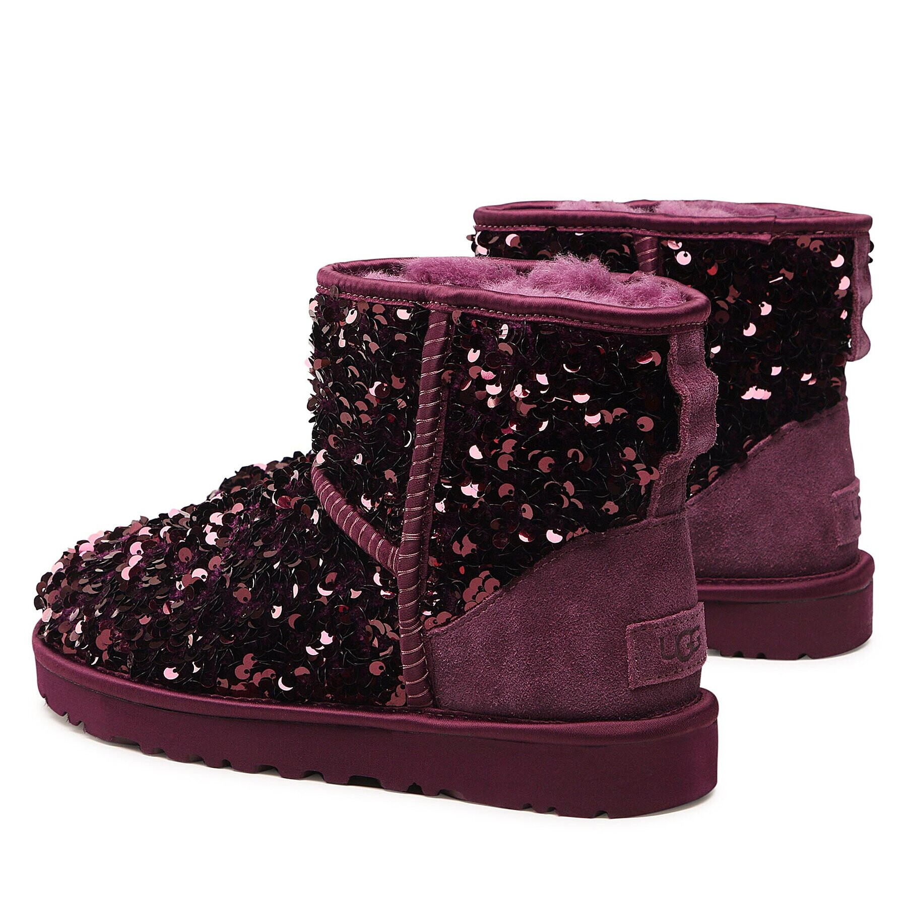 Ugg Boty W Classic Mini Chunky Sequin 1130602 Fialová - Pepit.cz