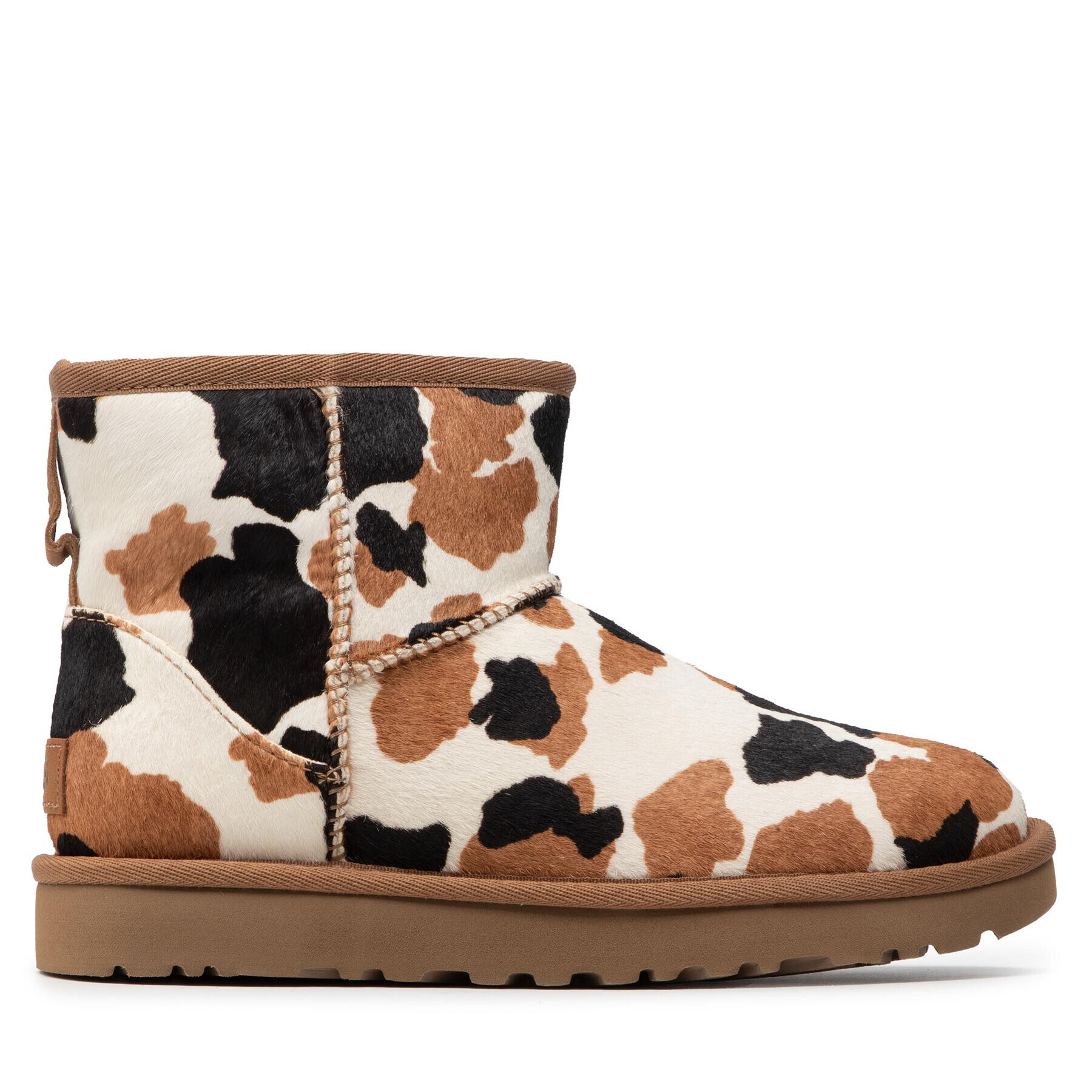 Ugg Boty W Classic Mini Cow Print 1123353 Hnědá - Pepit.cz