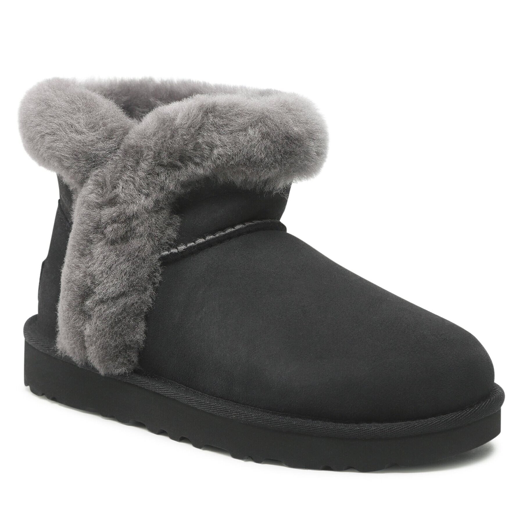 Ugg Boty W Classic Mini Heritage Fluff 1130590 Černá - Pepit.cz