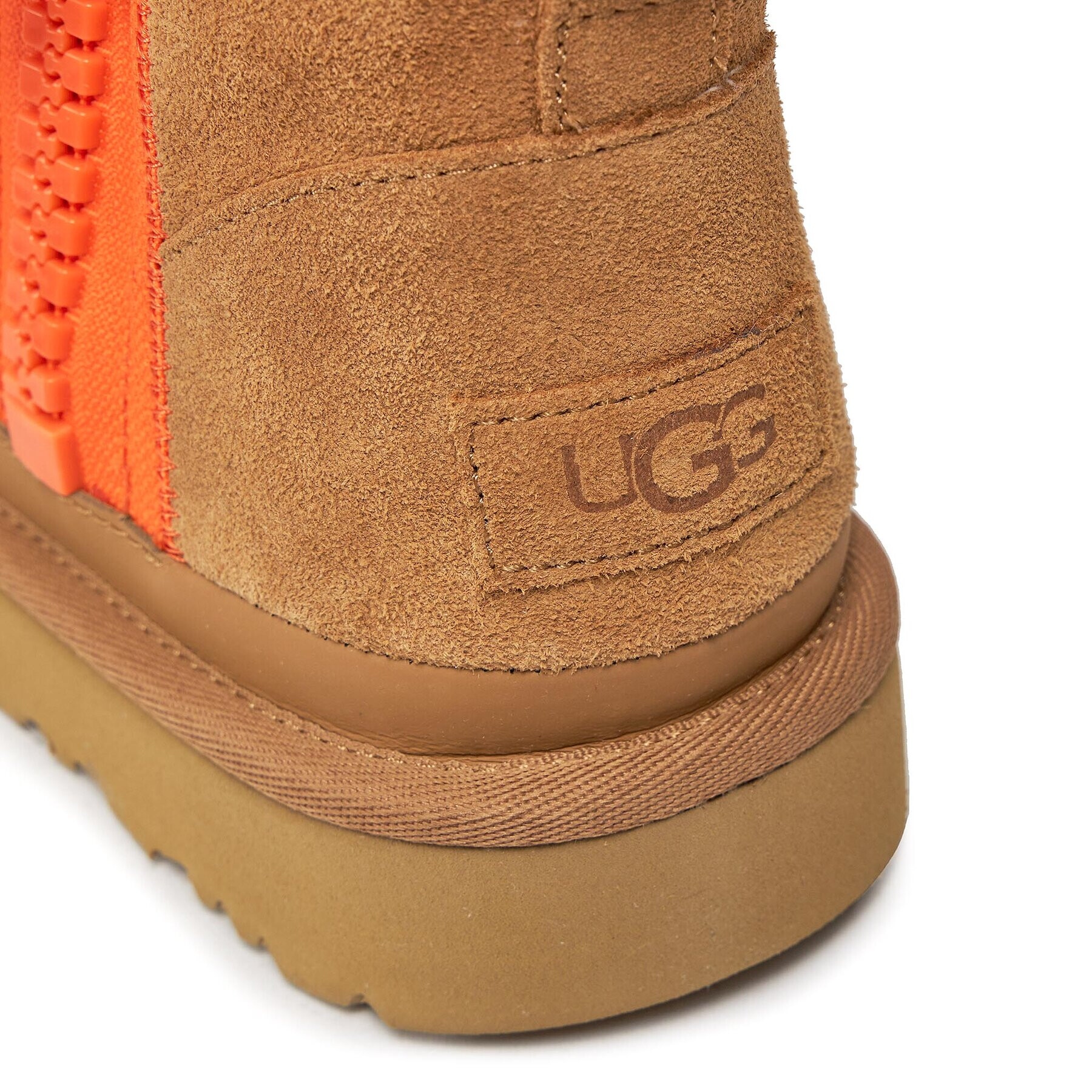 Ugg Boty W Classic Mini Zipper Tape Logo 1144034 Hnědá - Pepit.cz