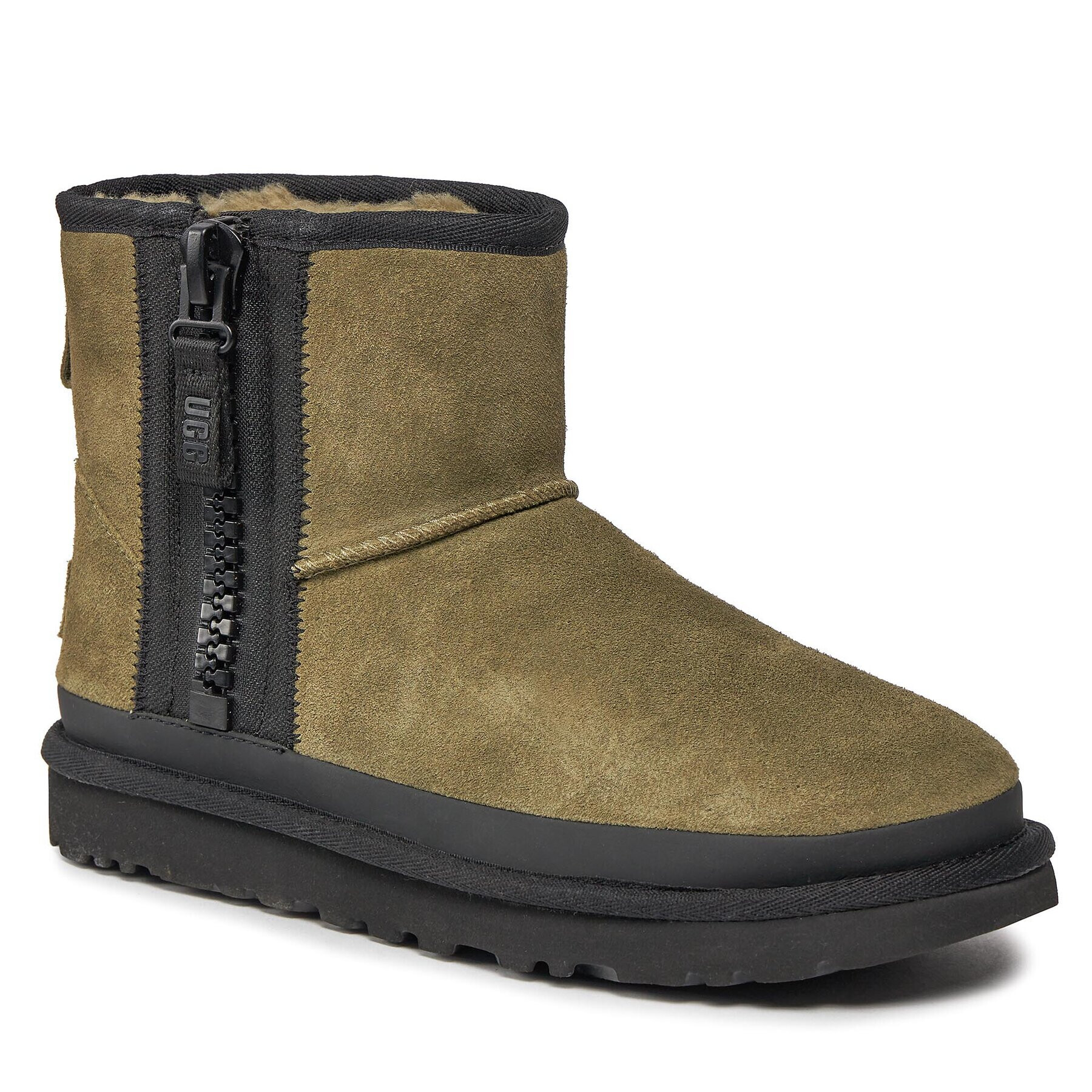 Ugg Boty W Classic Mini Zipper Tape Logo 1144034 Zelená - Pepit.cz