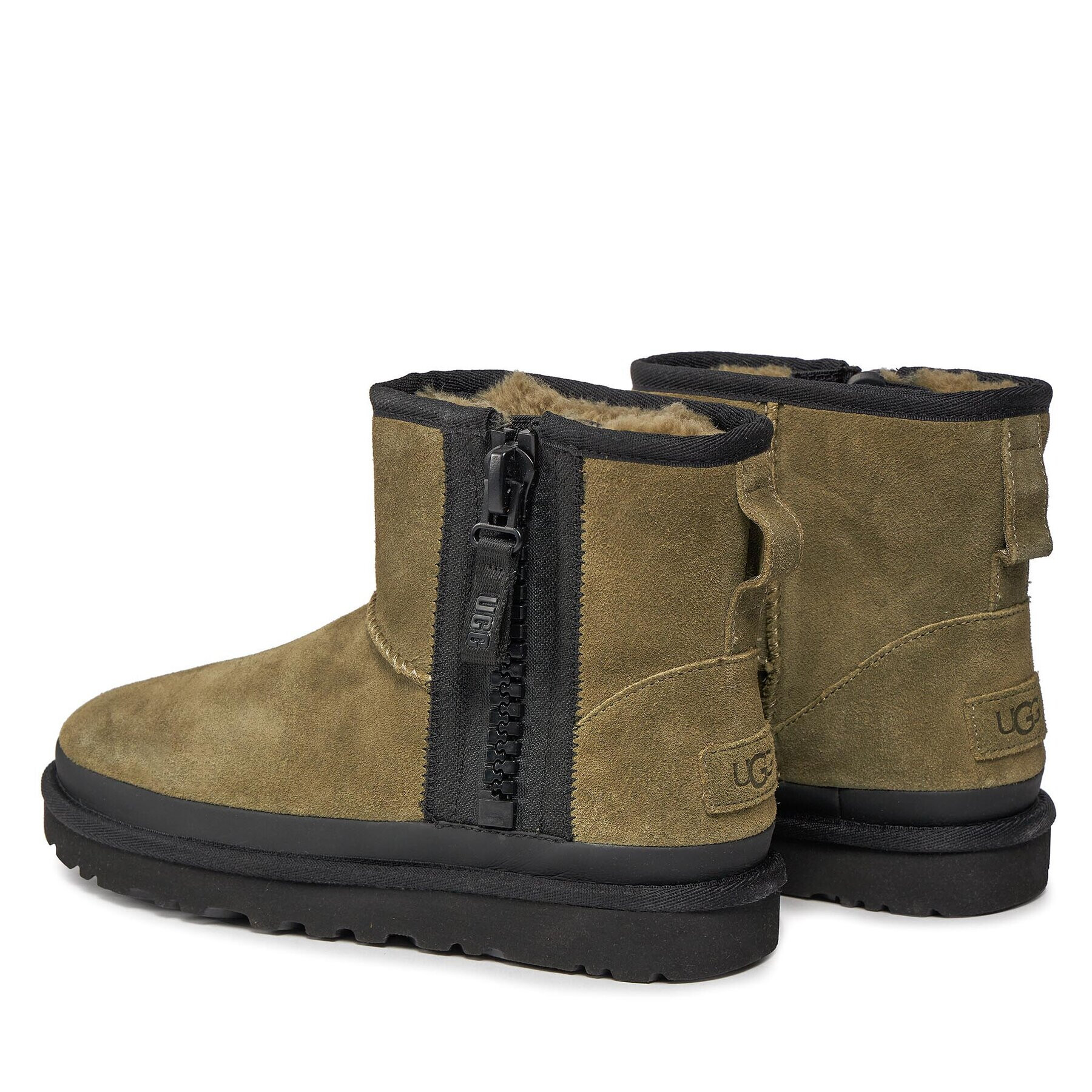 Ugg Boty W Classic Mini Zipper Tape Logo 1144034 Zelená - Pepit.cz