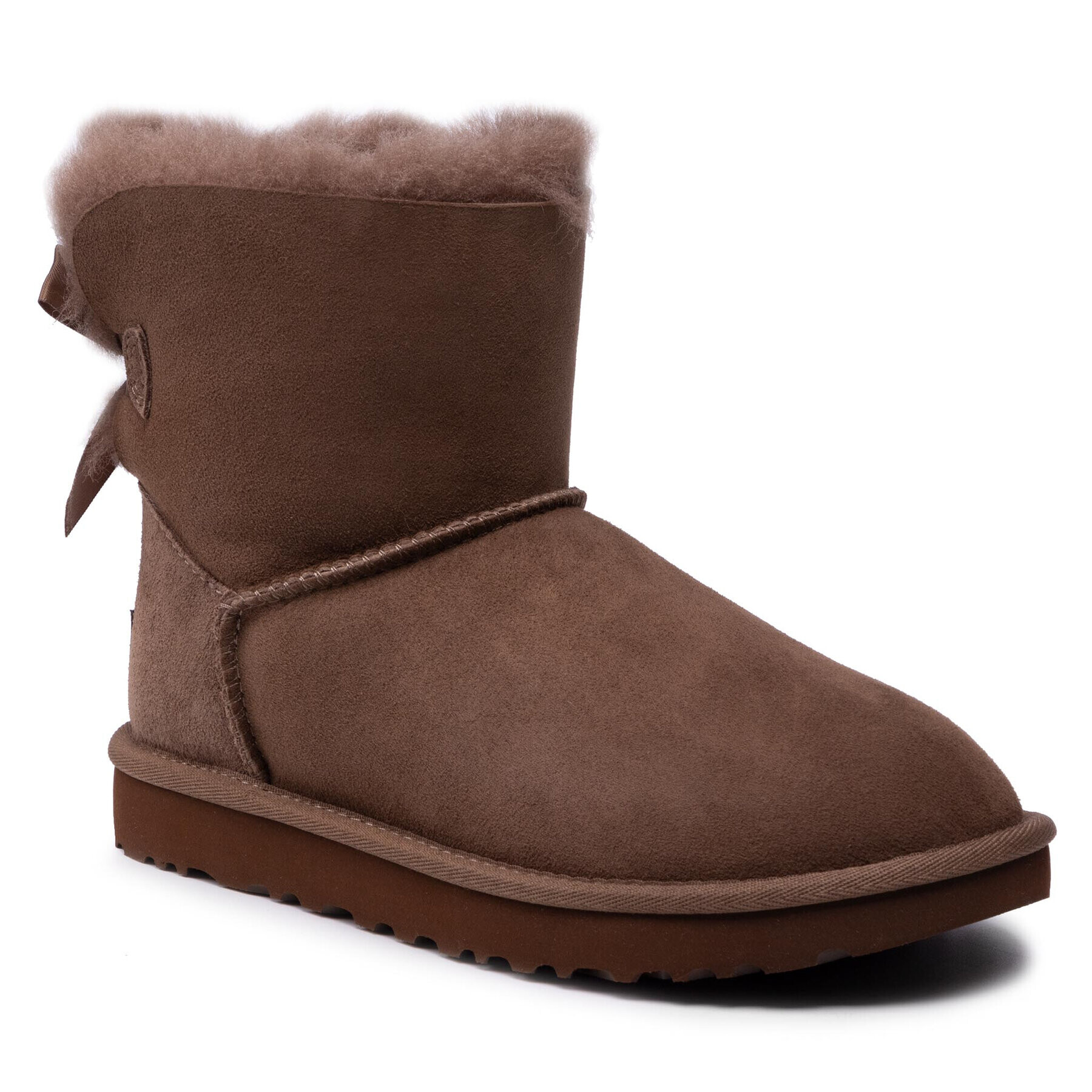 Ugg Boty W Mini Bailey Bow II 1016501 Hnědá - Pepit.cz