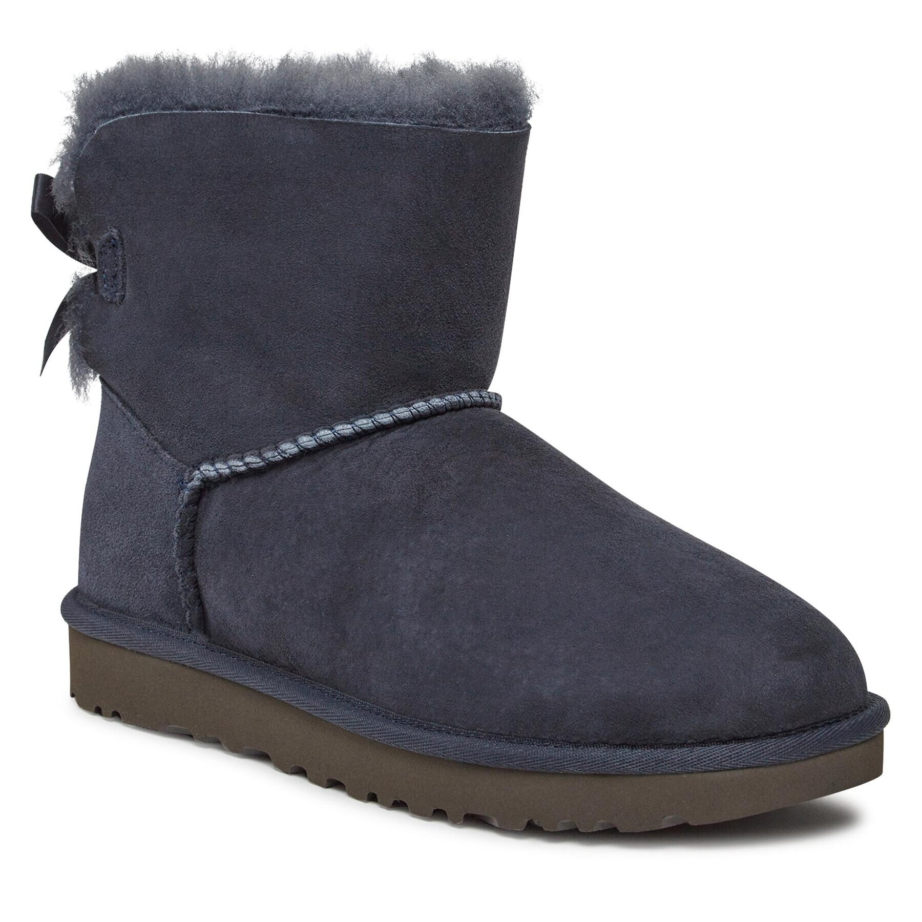 Ugg Boty W Mini Bailey Bow II 1016501 Tmavomodrá - Pepit.cz