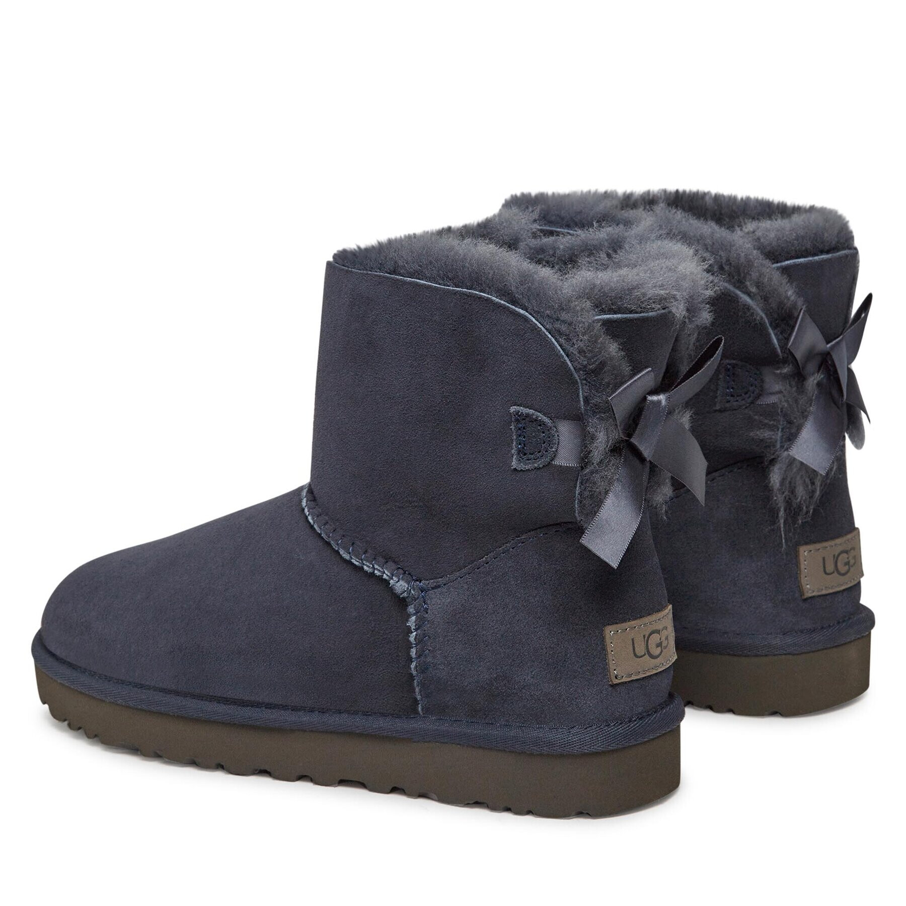 Ugg Boty W Mini Bailey Bow II 1016501 Tmavomodrá - Pepit.cz