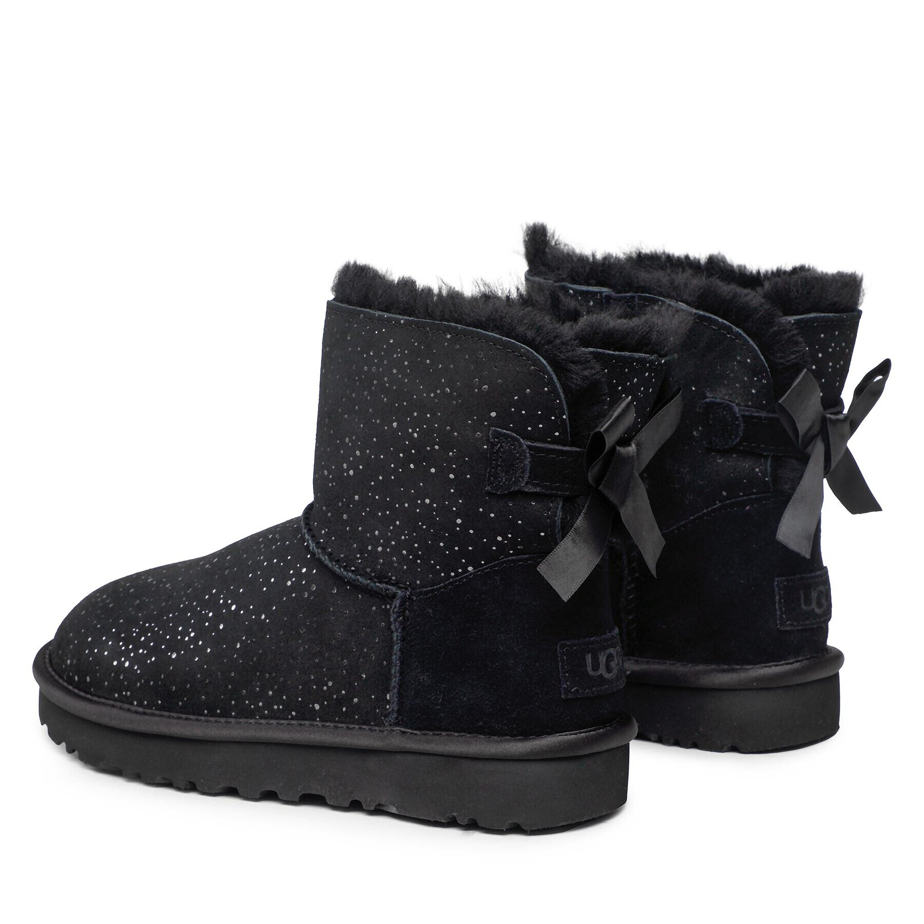 Ugg Boty W Mini Bailey Bow Metallic Spots 1134135 Černá - Pepit.cz