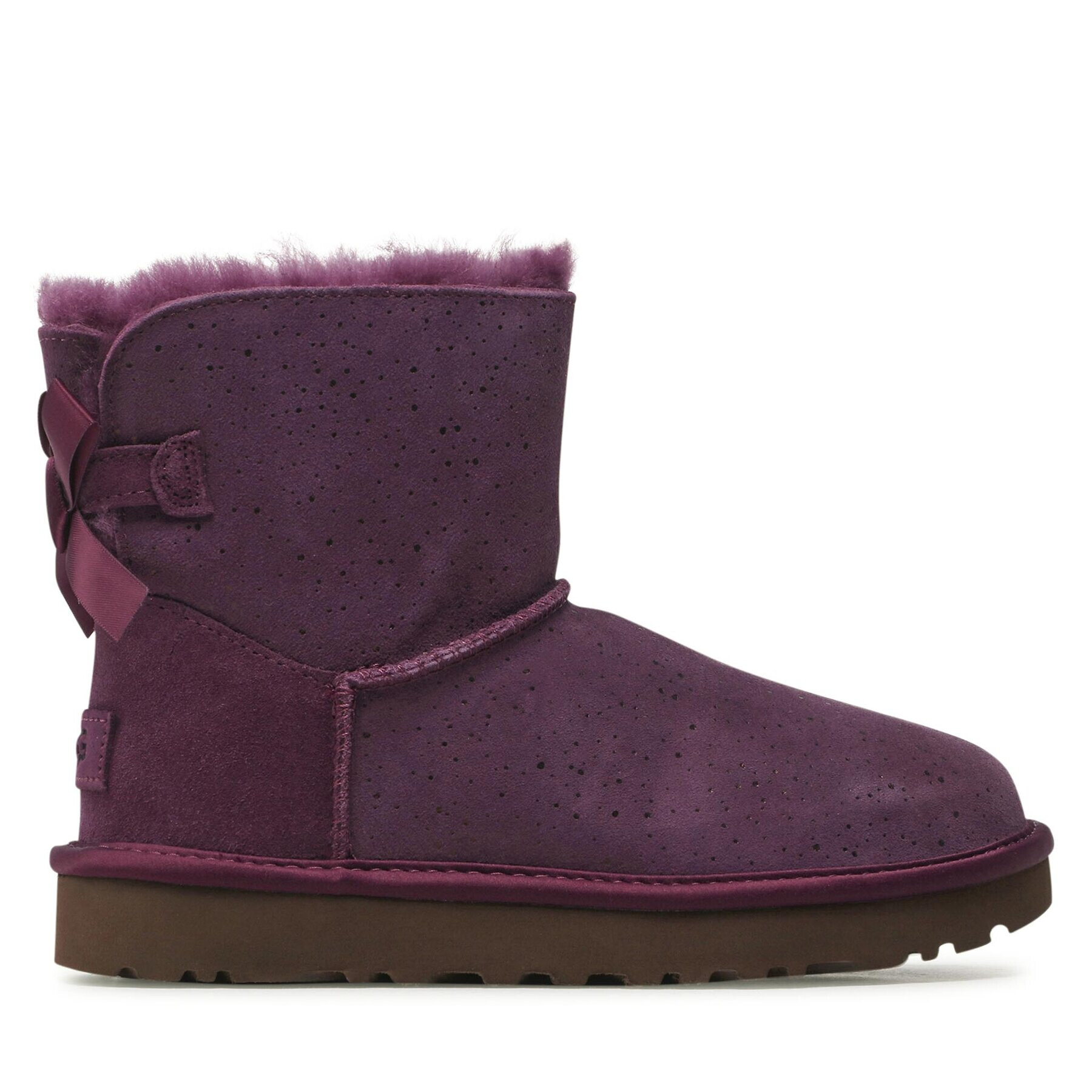 Ugg Boty W Mini Bailey Bow Metallic Spots 1134135 Fialová - Pepit.cz