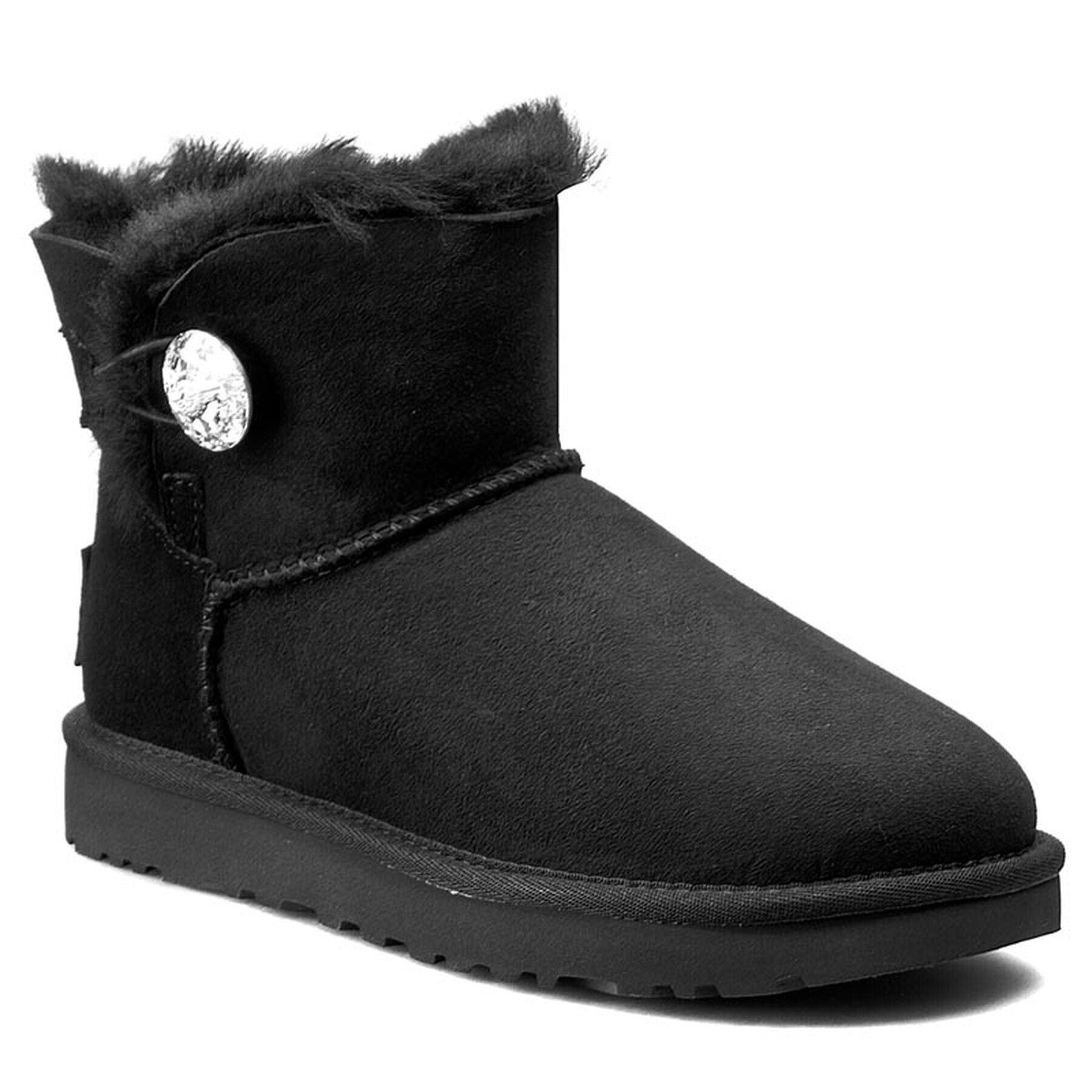 Ugg Boty W Mini Bailey Button Bling 1016554 Černá - Pepit.cz