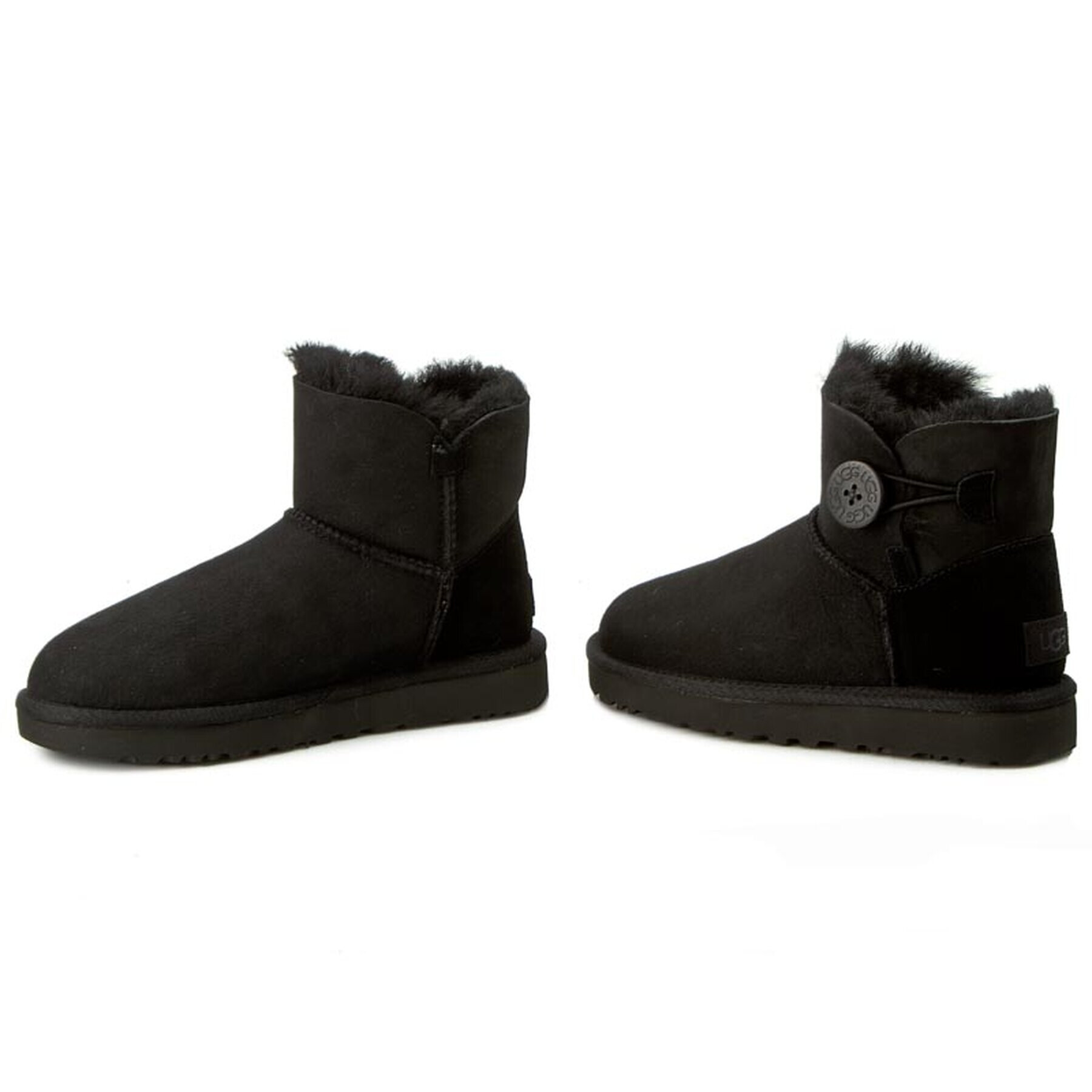 Ugg Boty W Mini Bailey Button II 1016422 Černá - Pepit.cz