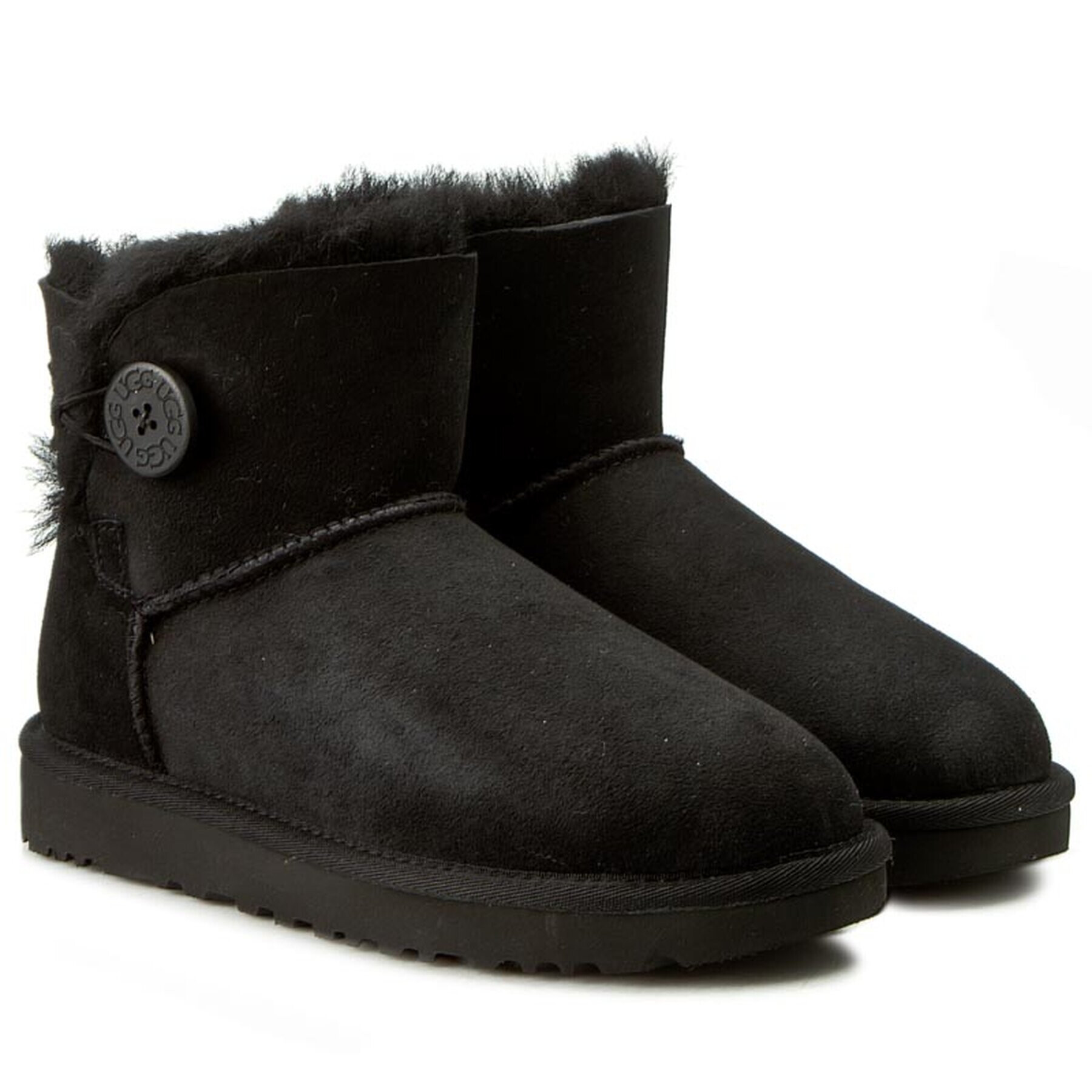 Ugg Boty W Mini Bailey Button II 1016422 Černá - Pepit.cz