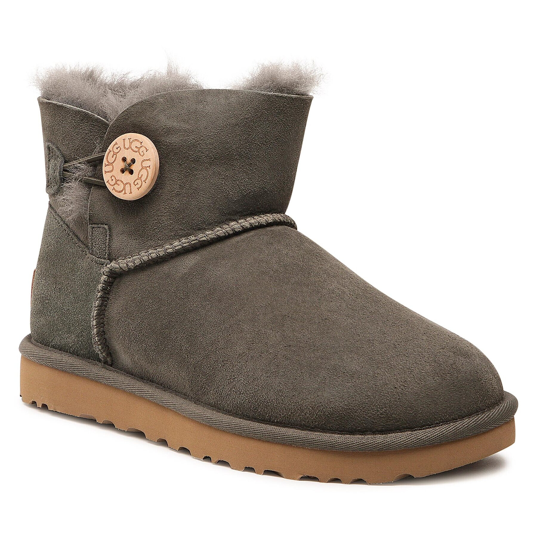 Ugg Boty W Mini Bailey Button II 1016422 Zelená - Pepit.cz