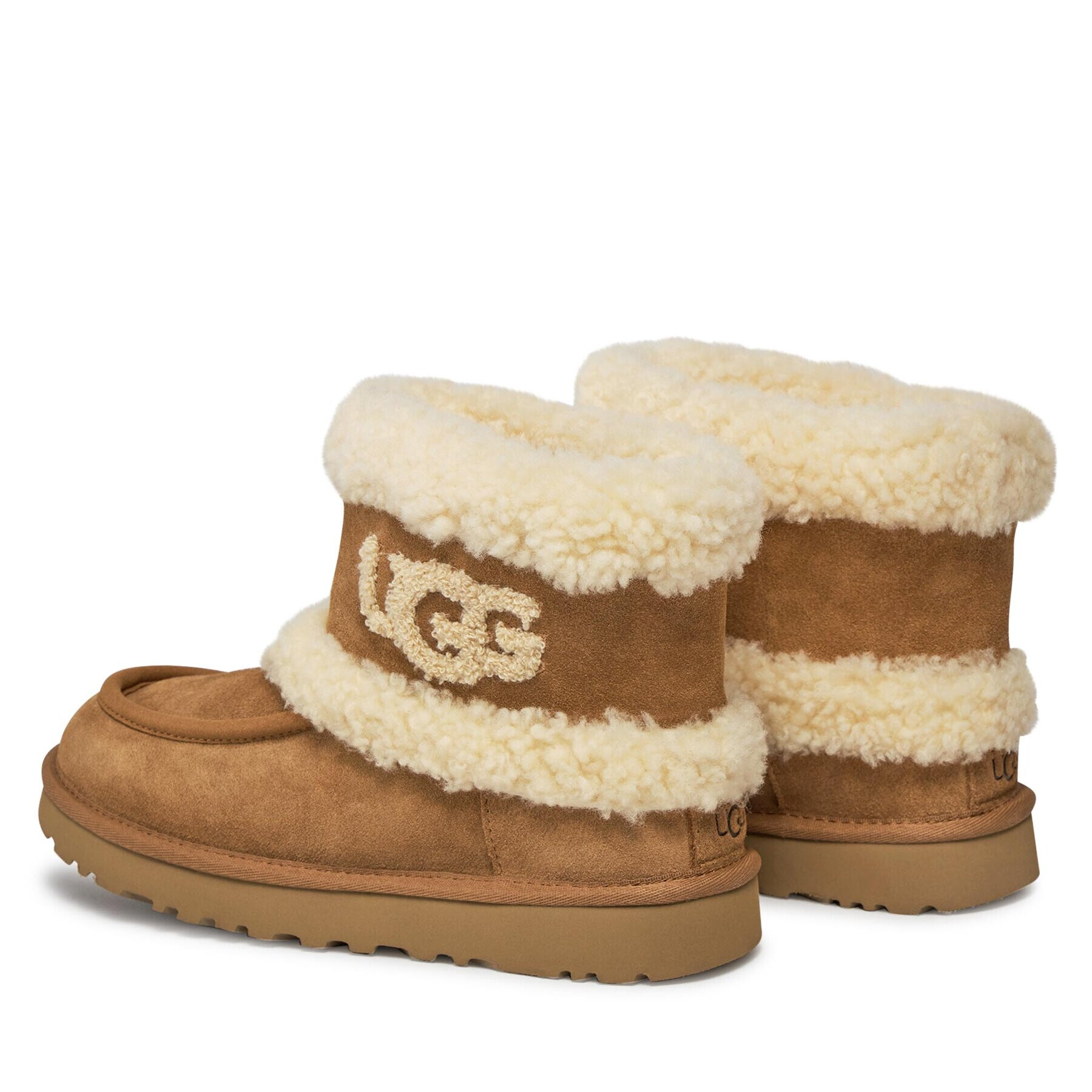 Ugg Boty W Ultra Mini Fluff 1145410 Hnědá - Pepit.cz