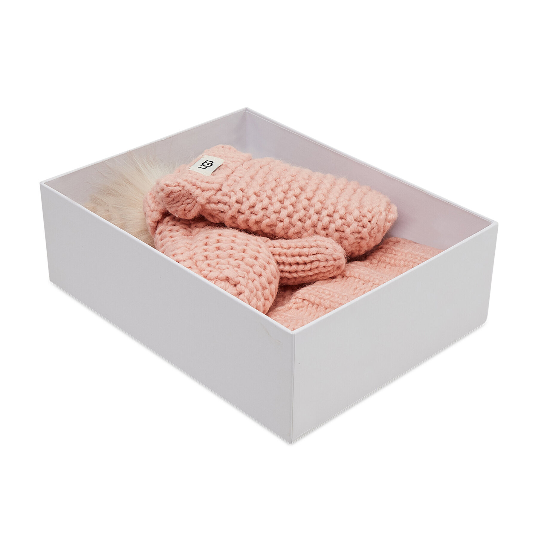 Ugg Čepice a rukavice K Infant Knit Set 20124 Růžová - Pepit.cz