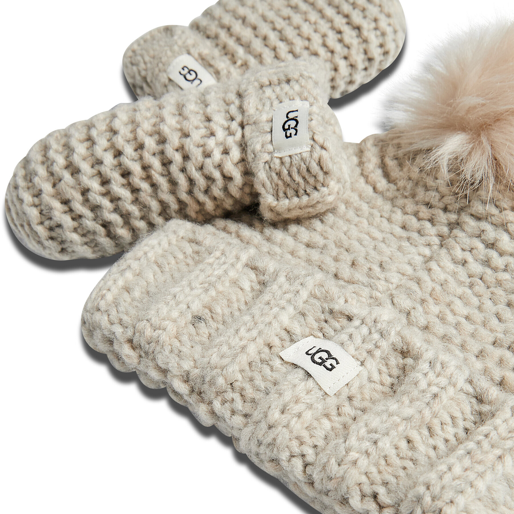 Ugg Čepice a rukavice K Infant Knit Set 20124 Šedá - Pepit.cz