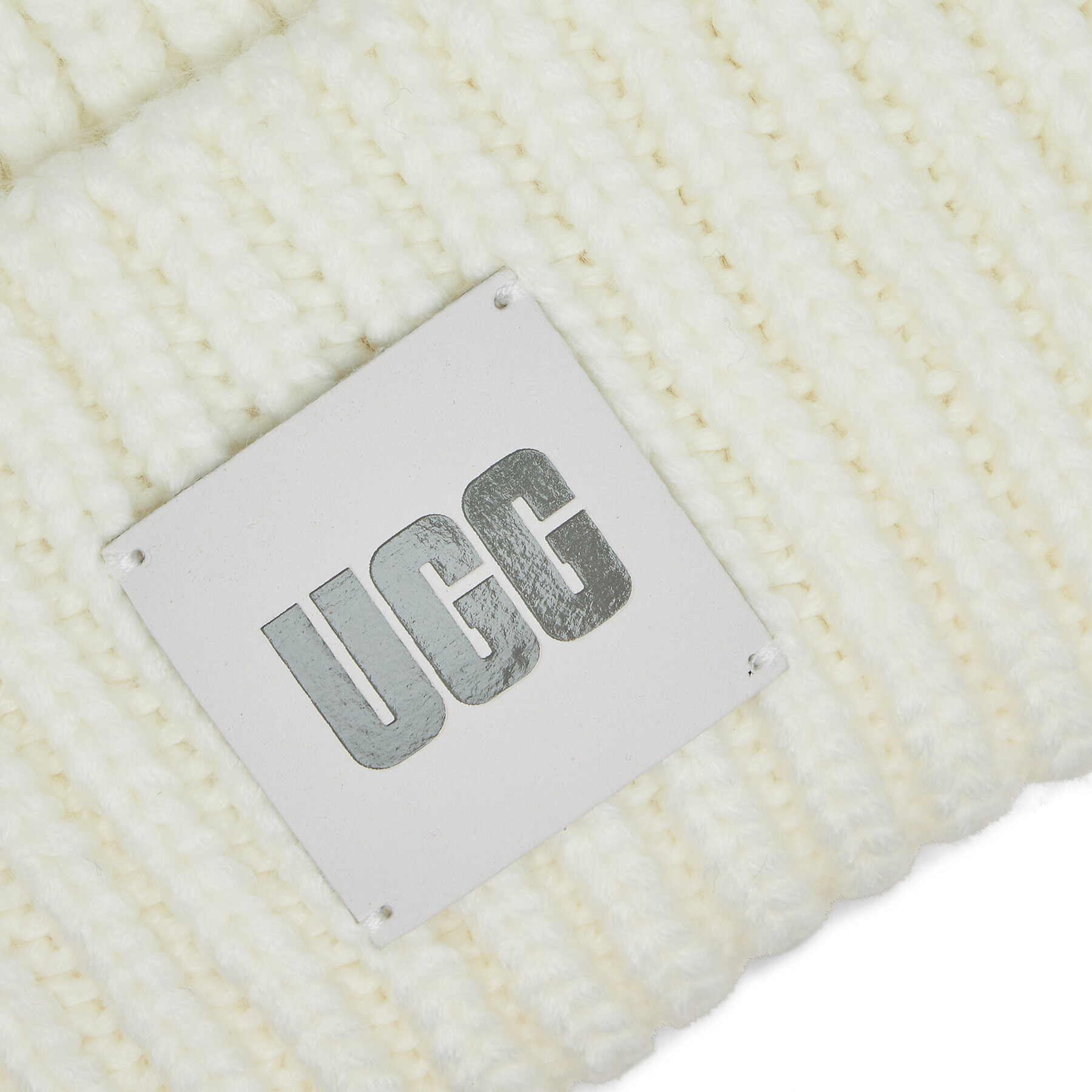 Ugg Čepice Chunky Rib Beanie 20061 Écru - Pepit.cz