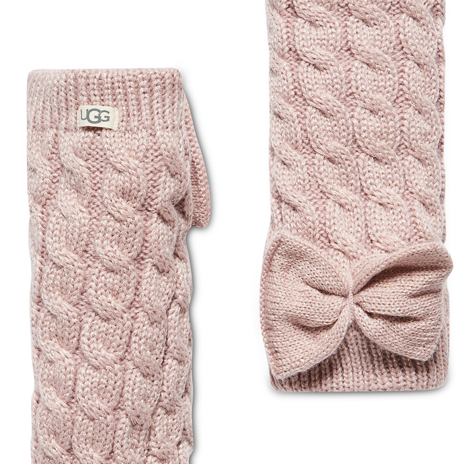 Ugg Dámské klasické ponožky W Laila Bow Fleece Lined Sock OS 1113637 Růžová - Pepit.cz