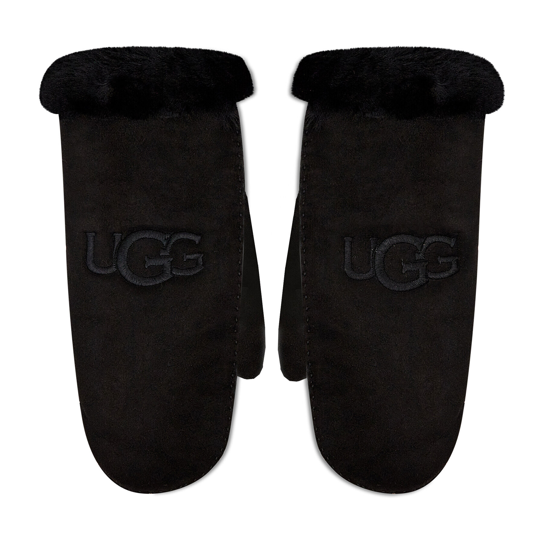 Ugg Dámské rukavice Sheepskin Embroider Mitten 20932 Černá - Pepit.cz