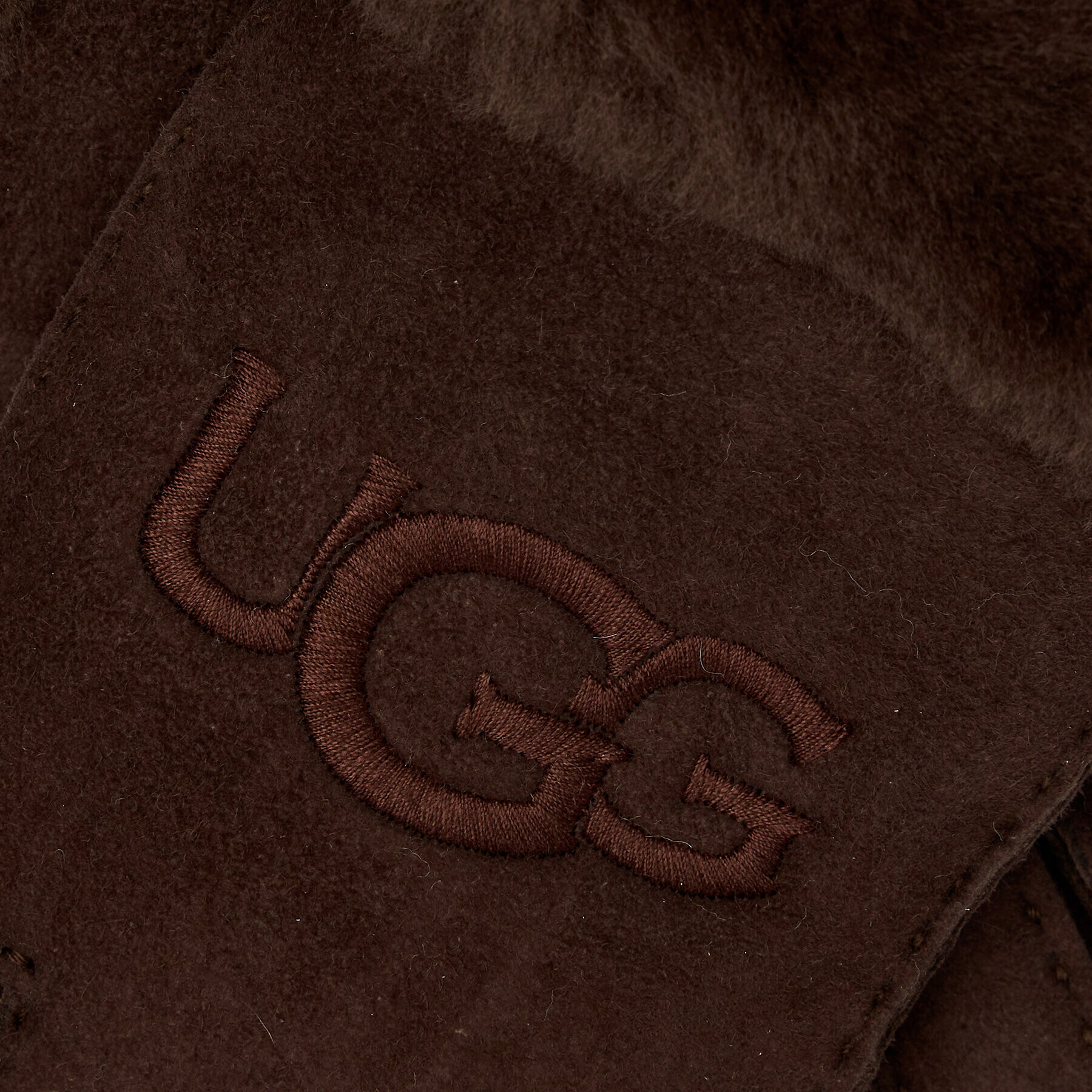 Ugg Dámské rukavice W Sheepskin Embroider Glove 20931 Bordó - Pepit.cz