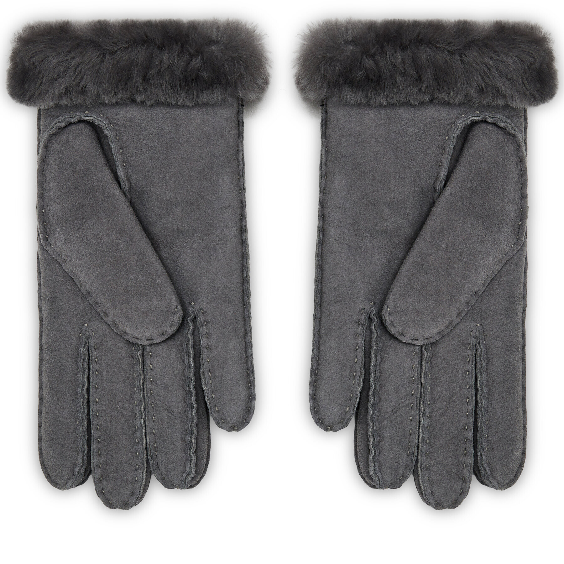 Ugg Dámské rukavice W Sheepskin Embroider Glove 20931 Šedá - Pepit.cz