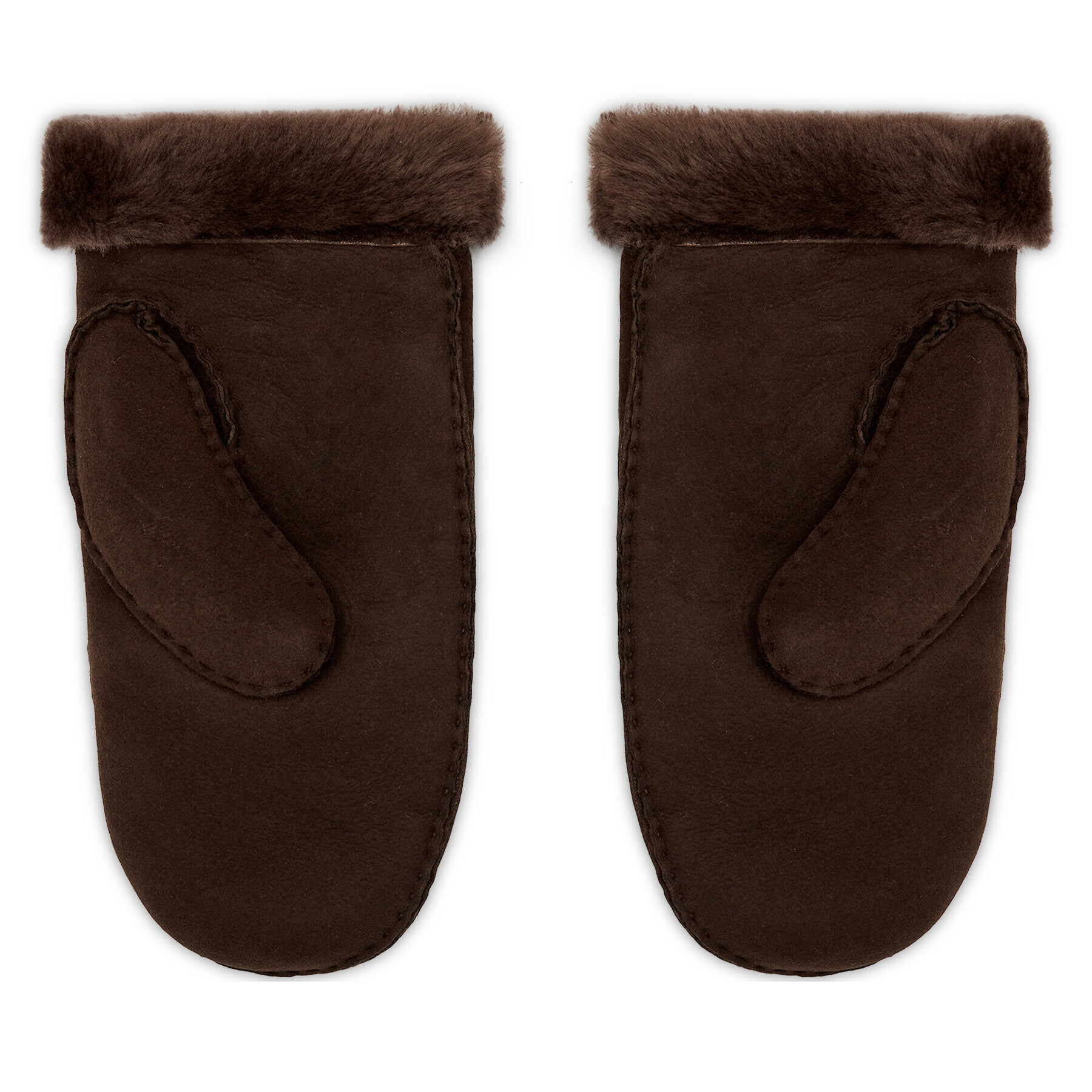 Ugg Dámské rukavice W Sheepskin Embroider Mitten 20932 Hnědá - Pepit.cz