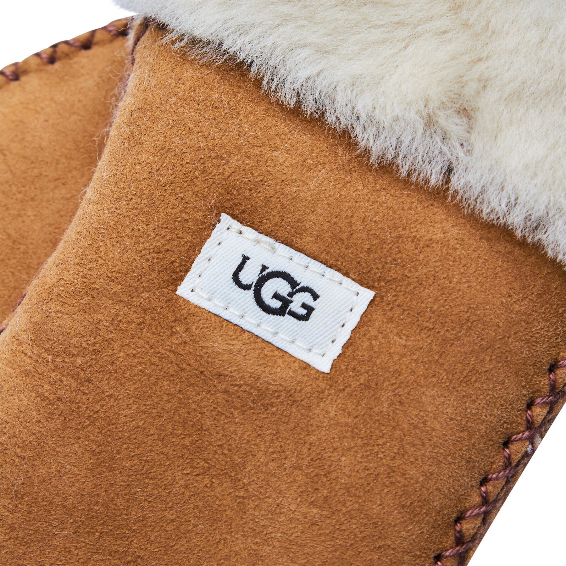 Ugg Dětské rukavice K Sheepskin Mitten W Stitch 20095 Hnědá - Pepit.cz