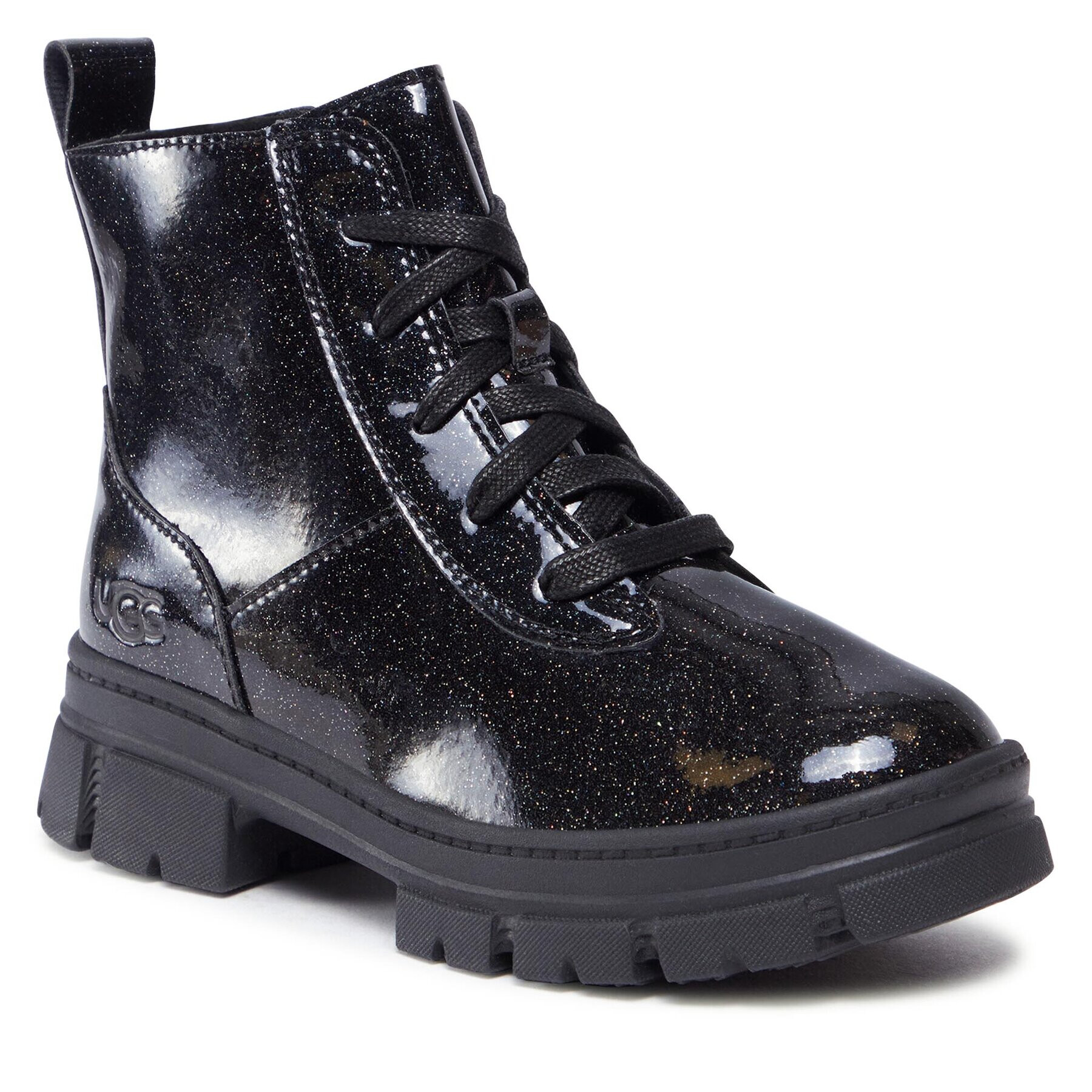 Ugg Kotníková obuv K Ashton Lace Up Glitter 1151571K Černá - Pepit.cz