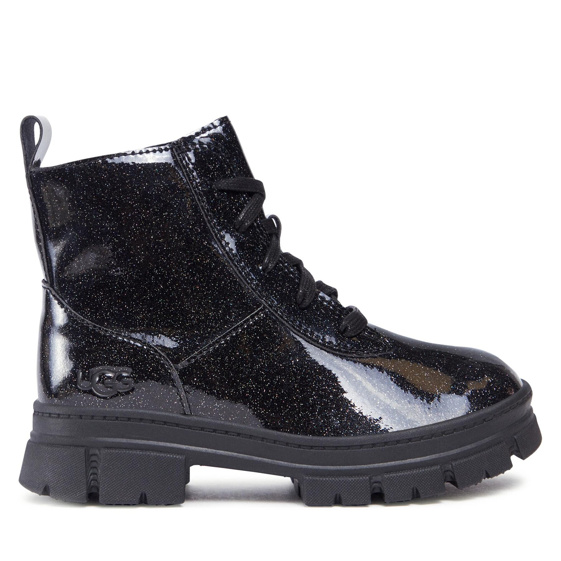 Ugg Kotníková obuv K Ashton Lace Up Glitter 1151571K Černá - Pepit.cz