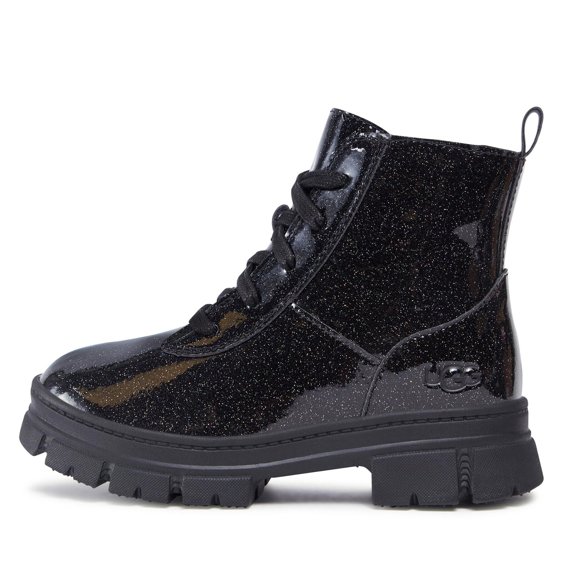 Ugg Kotníková obuv K Ashton Lace Up Glitter 1151571K Černá - Pepit.cz