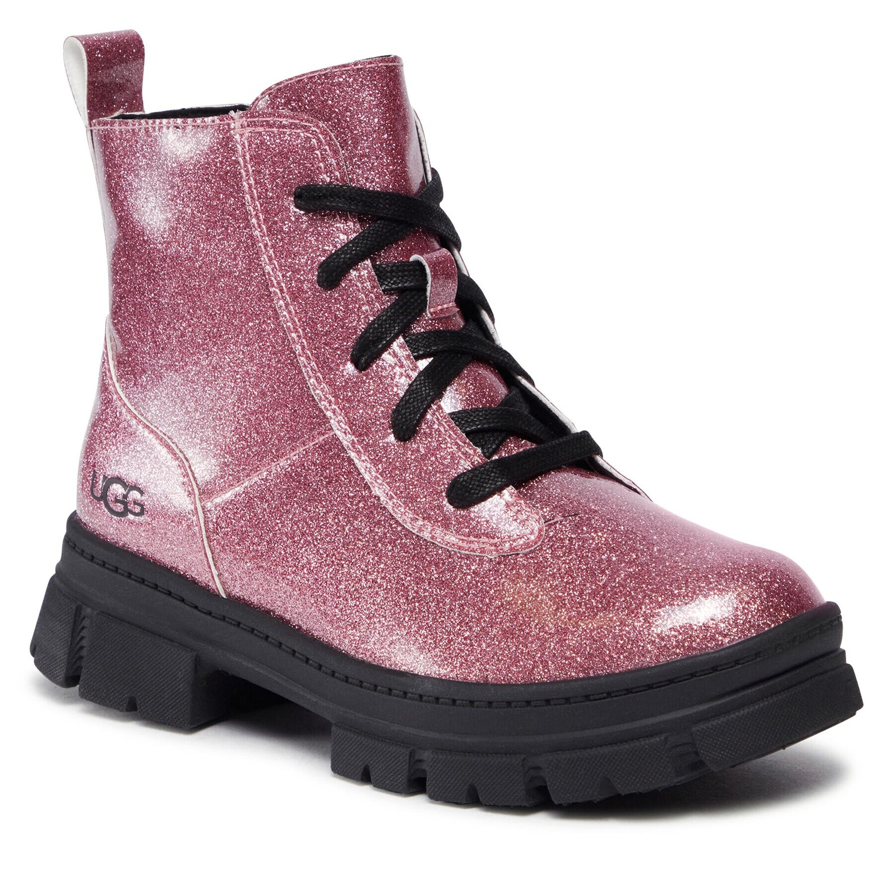 Ugg Kotníková obuv K Ashton Lace Up Glitter 1151571K Růžová - Pepit.cz