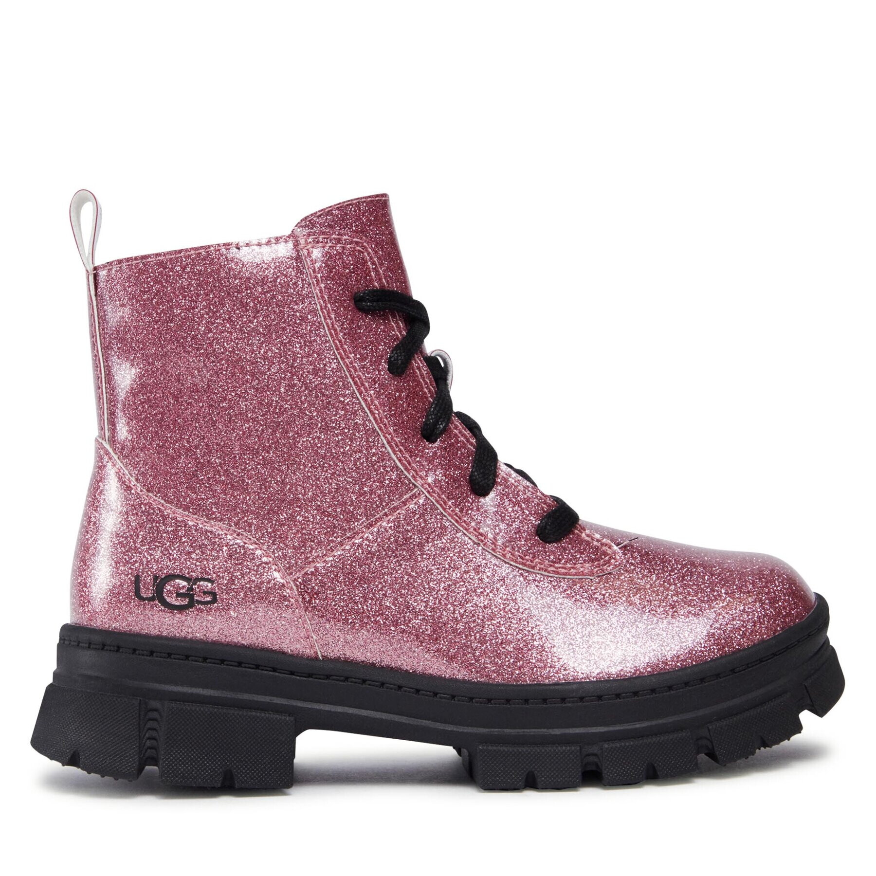 Ugg Kotníková obuv K Ashton Lace Up Glitter 1151571K Růžová - Pepit.cz