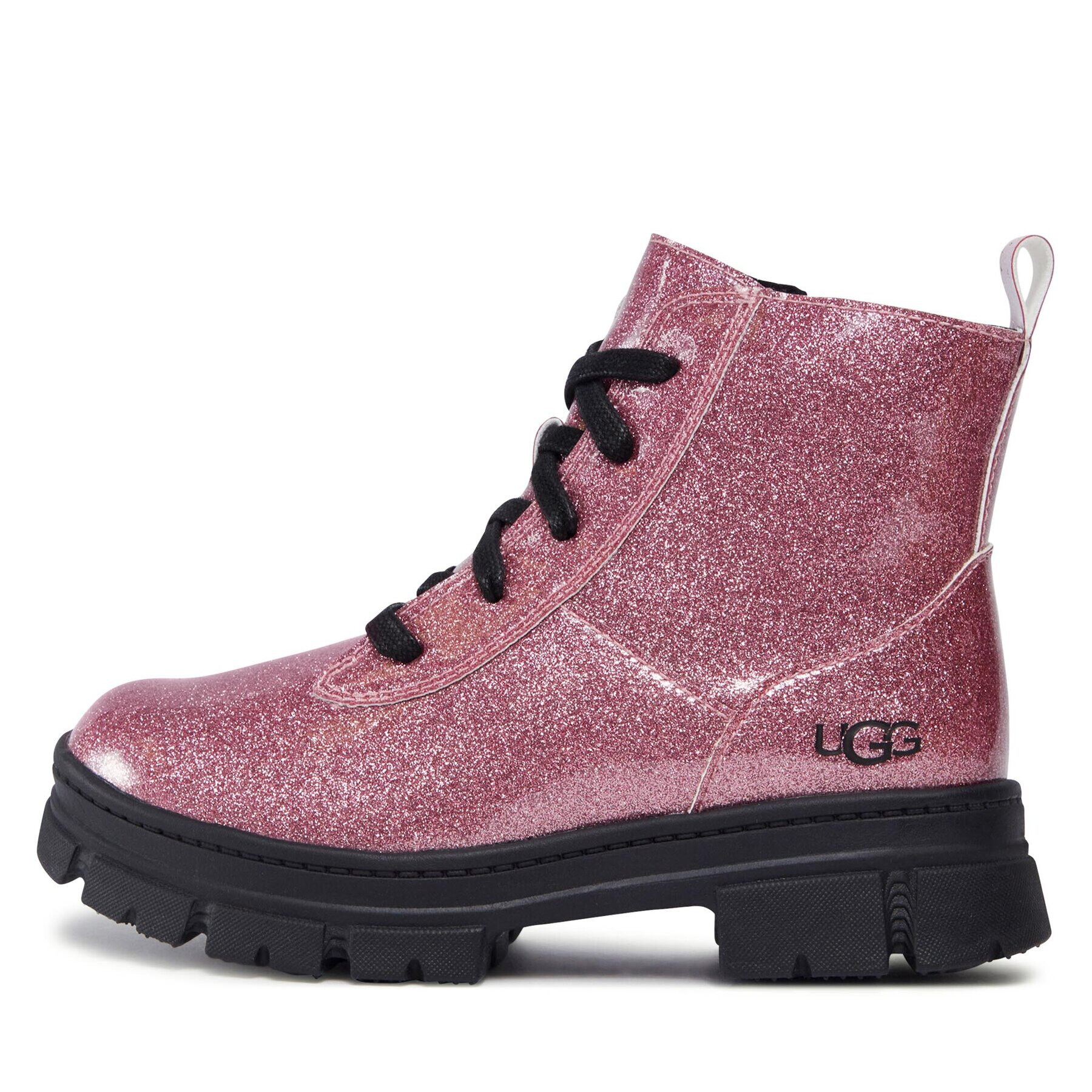 Ugg Kotníková obuv K Ashton Lace Up Glitter 1151571K Růžová - Pepit.cz