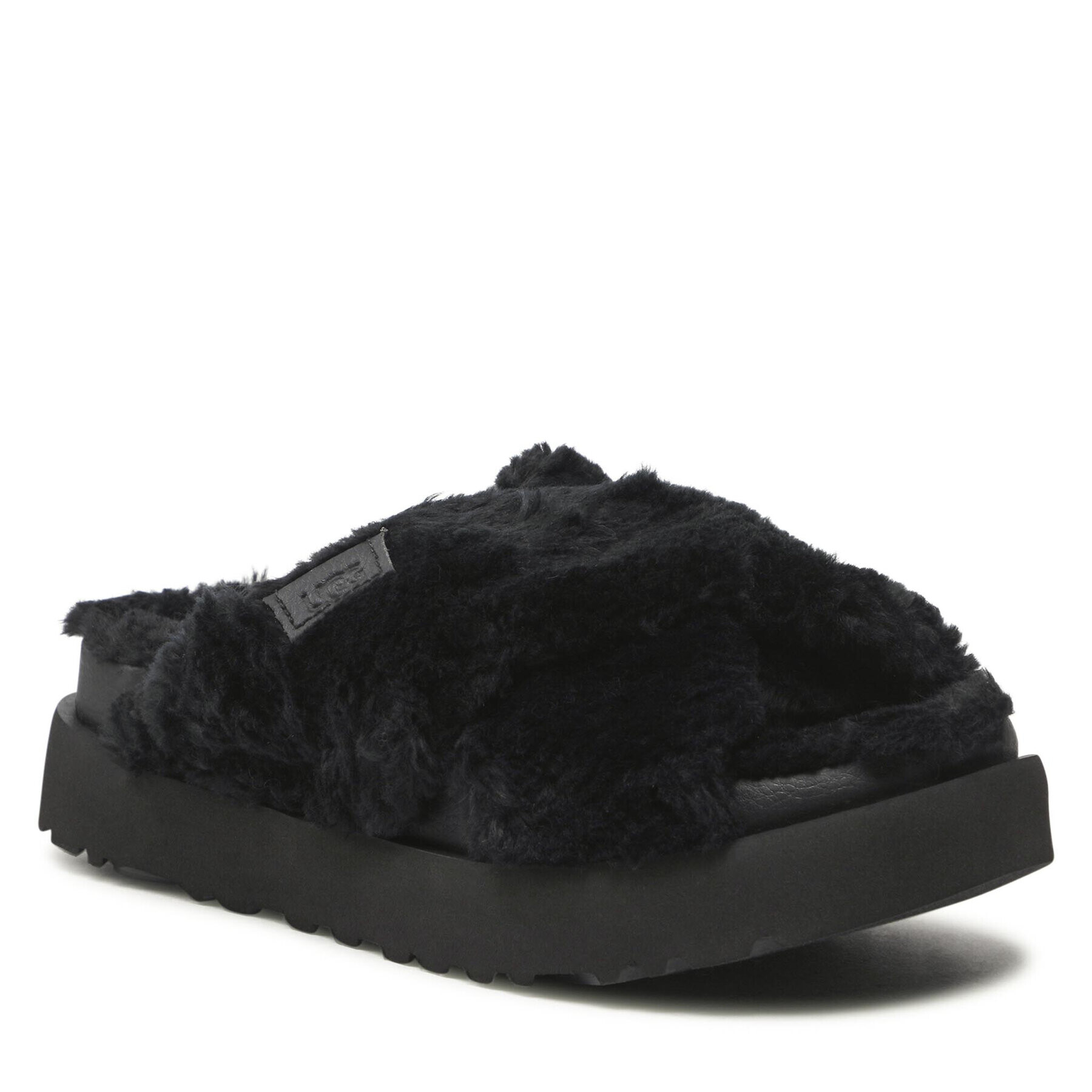 Ugg Nazouváky W Fuzz Sugar Cross Slide 1135131 Černá - Pepit.cz