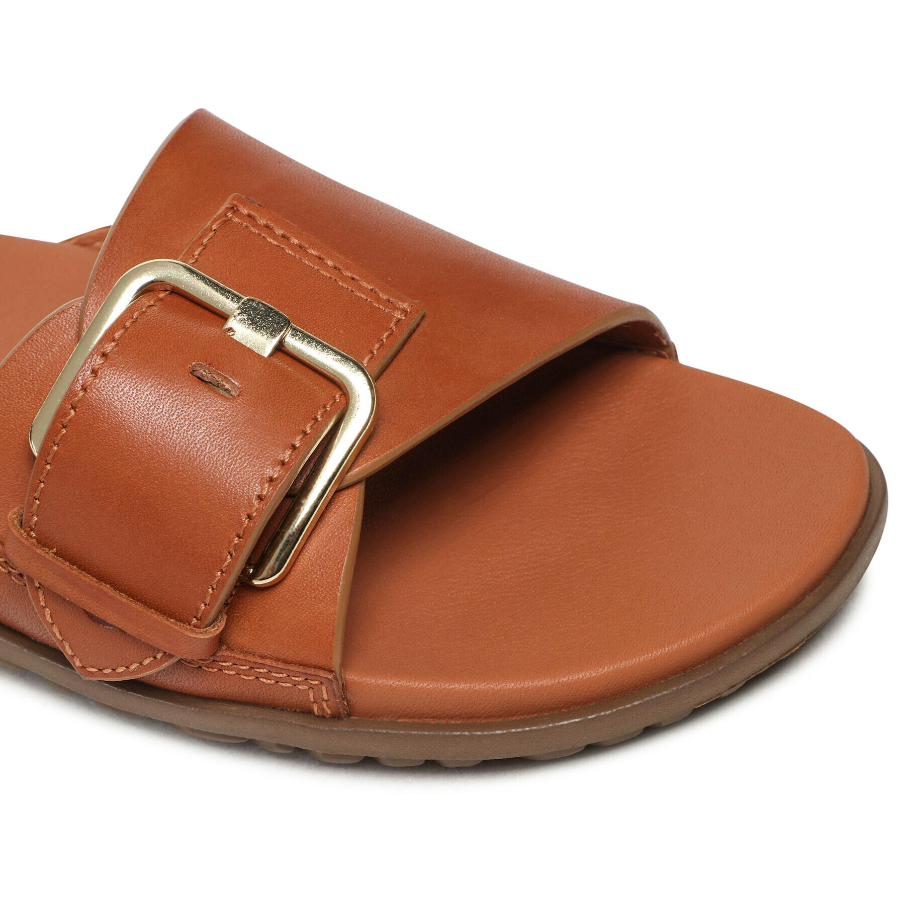 Ugg Nazouváky W Solivan Buckle Slide 1128630 Hnědá - Pepit.cz