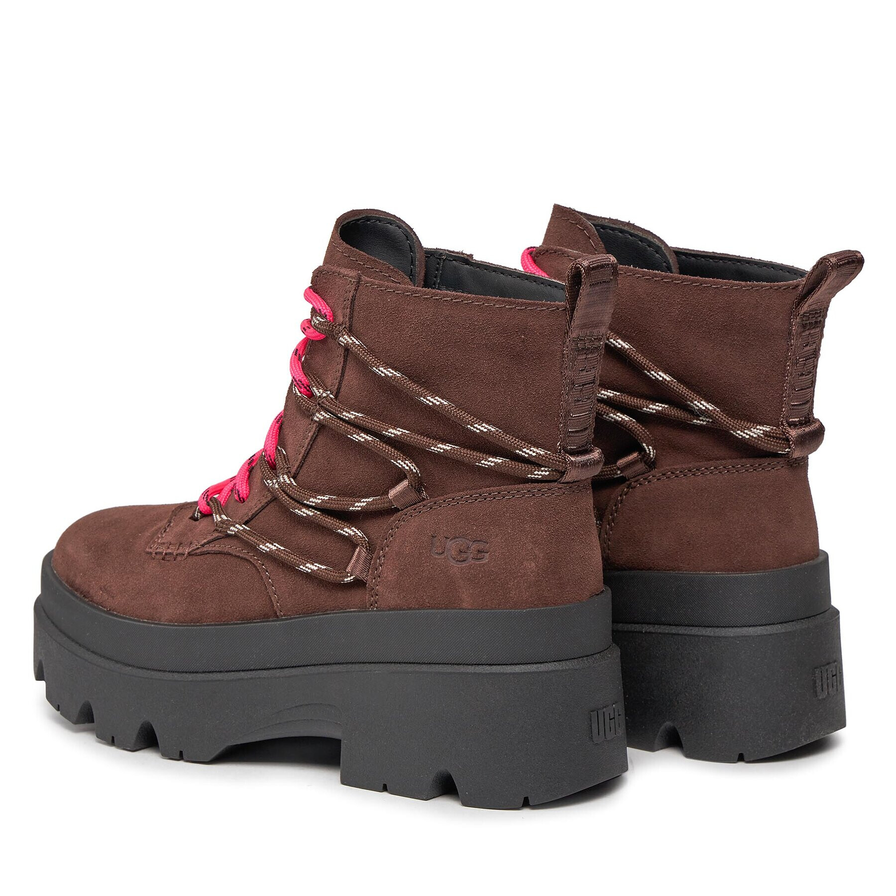 Ugg Polokozačky W Brisbane Lace Up 1143841 Hnědá - Pepit.cz