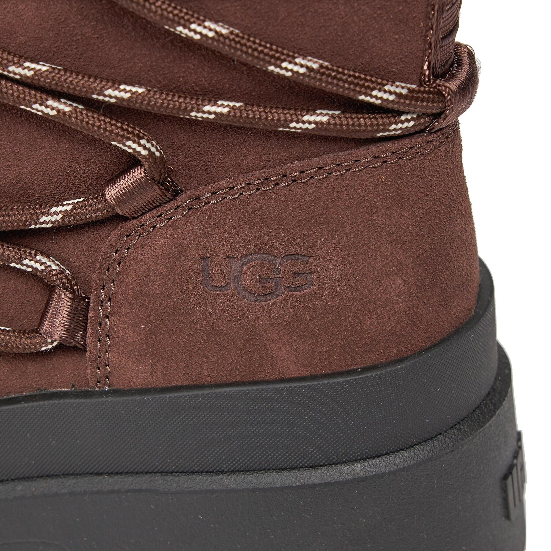 Ugg Polokozačky W Brisbane Lace Up 1143841 Hnědá - Pepit.cz