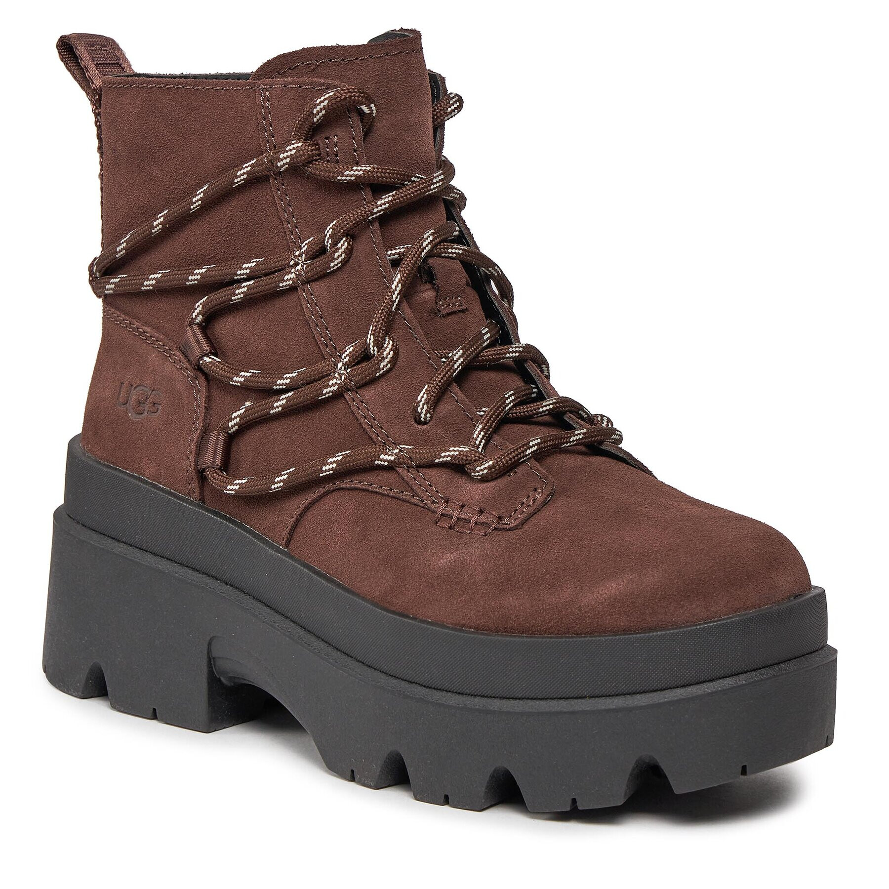 Ugg Polokozačky W Brisbane Lace Up 1143841 Hnědá - Pepit.cz