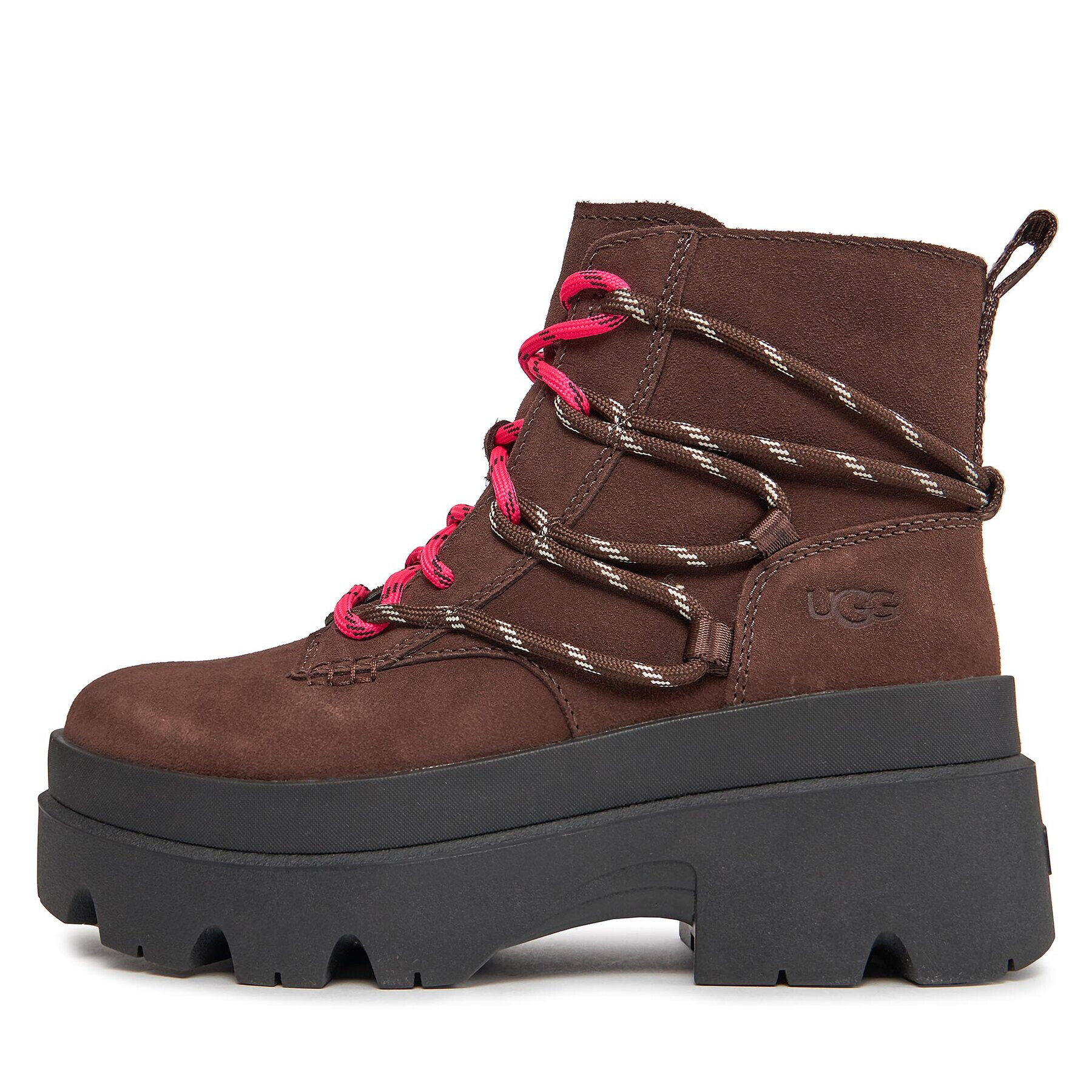 Ugg Polokozačky W Brisbane Lace Up 1143841 Hnědá - Pepit.cz