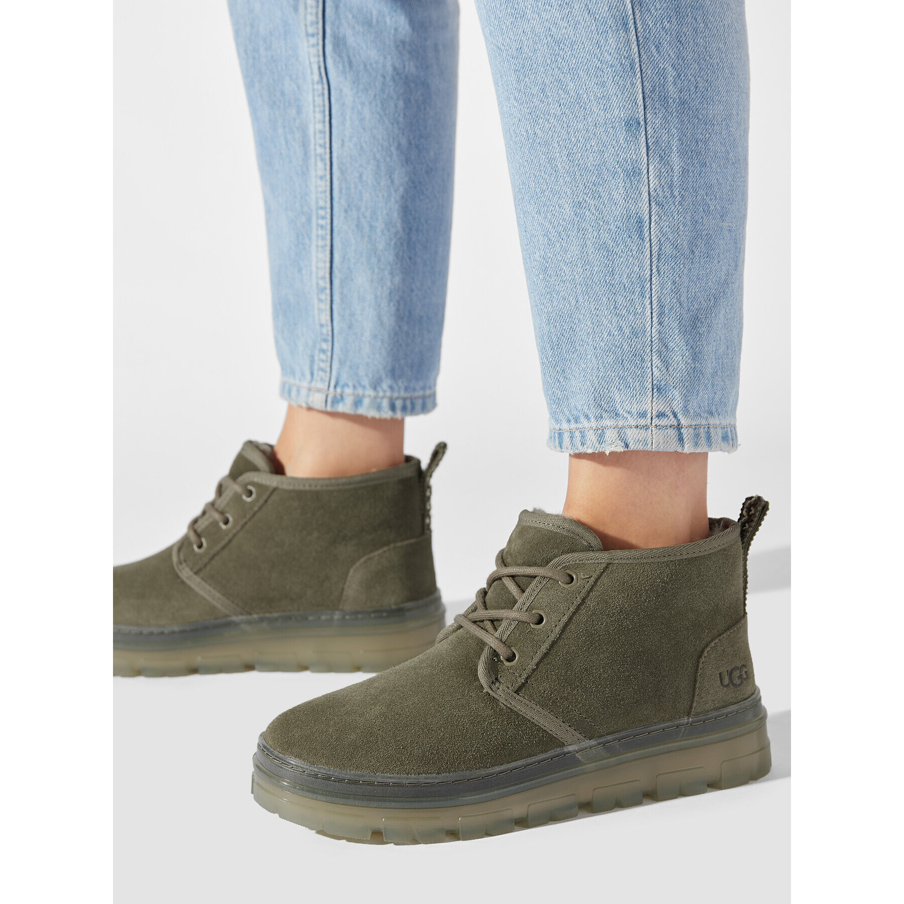 Ugg Polokozačky W Neumel Clear 1142451 Khaki - Pepit.cz