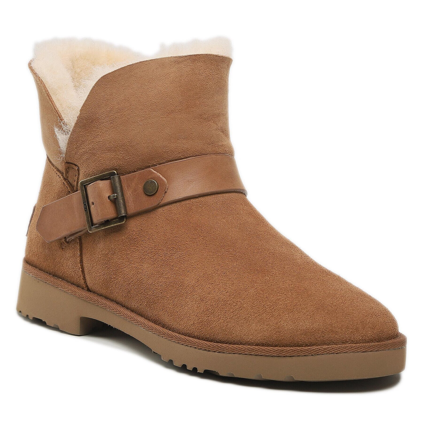 Ugg Polokozačky W Romely Short Buckle 1132993 Hnědá - Pepit.cz