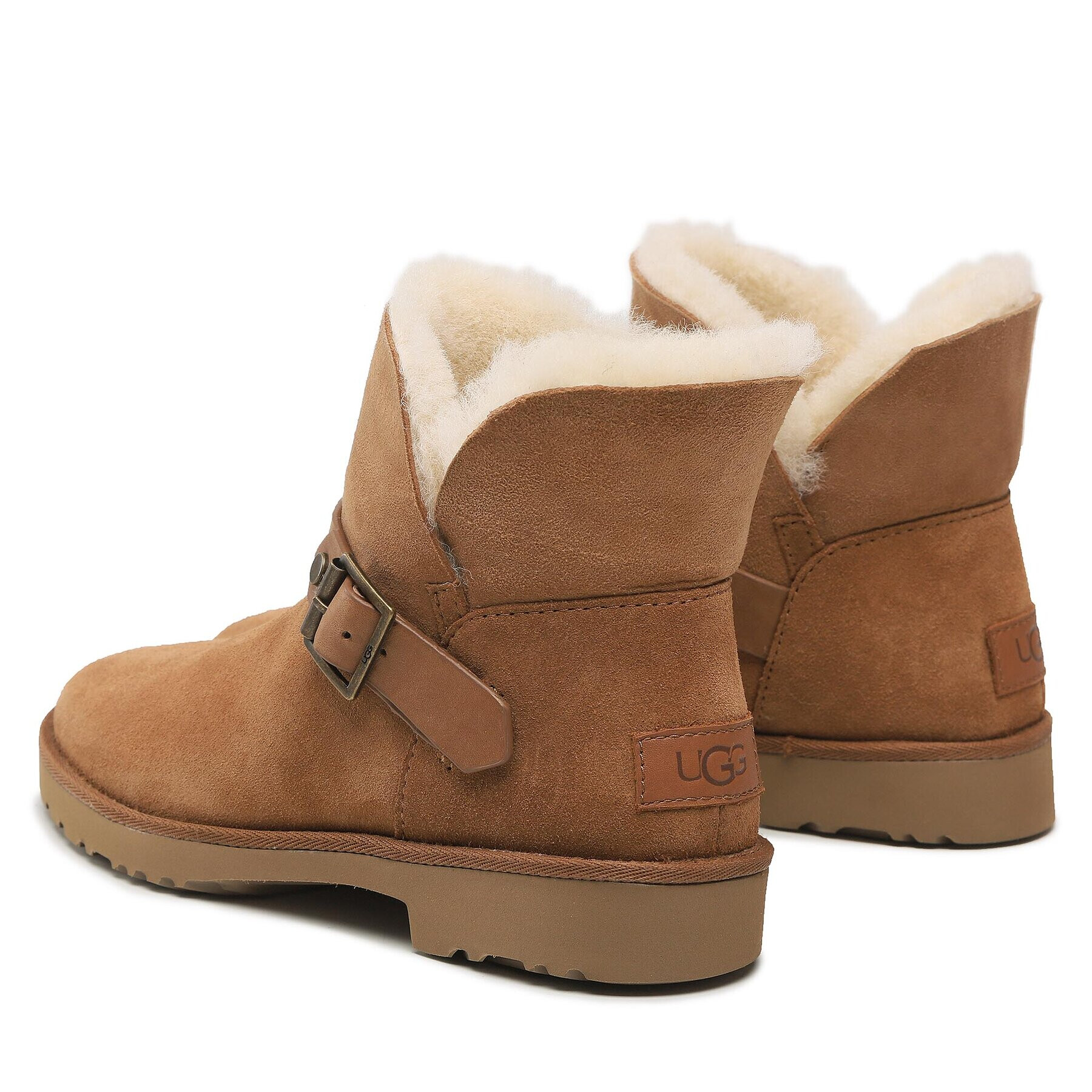 Ugg Polokozačky W Romely Short Buckle 1132993 Hnědá - Pepit.cz